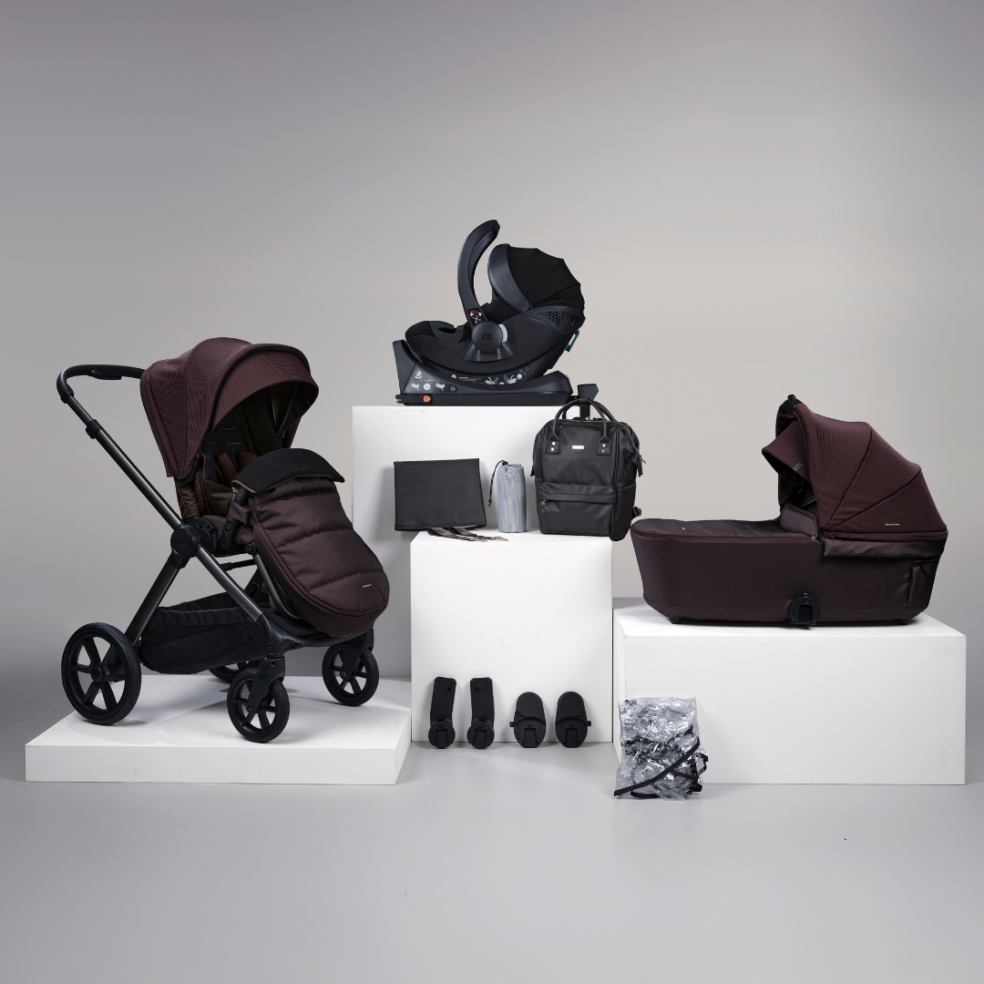 12 pc Raffi MKII Travel Bundle with spin car seat & isofix base - Heritage