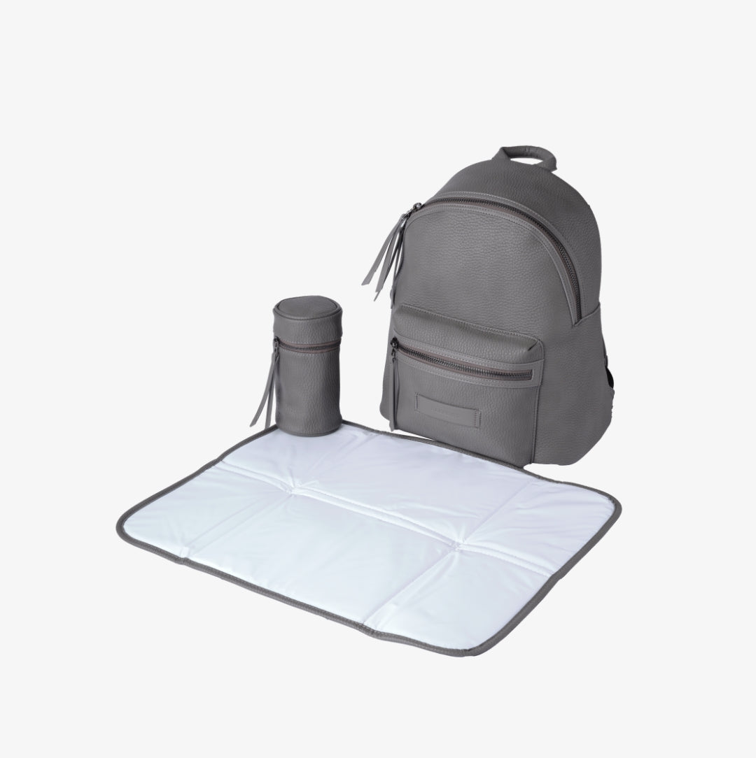 Luca vegan leather backpack - Grey