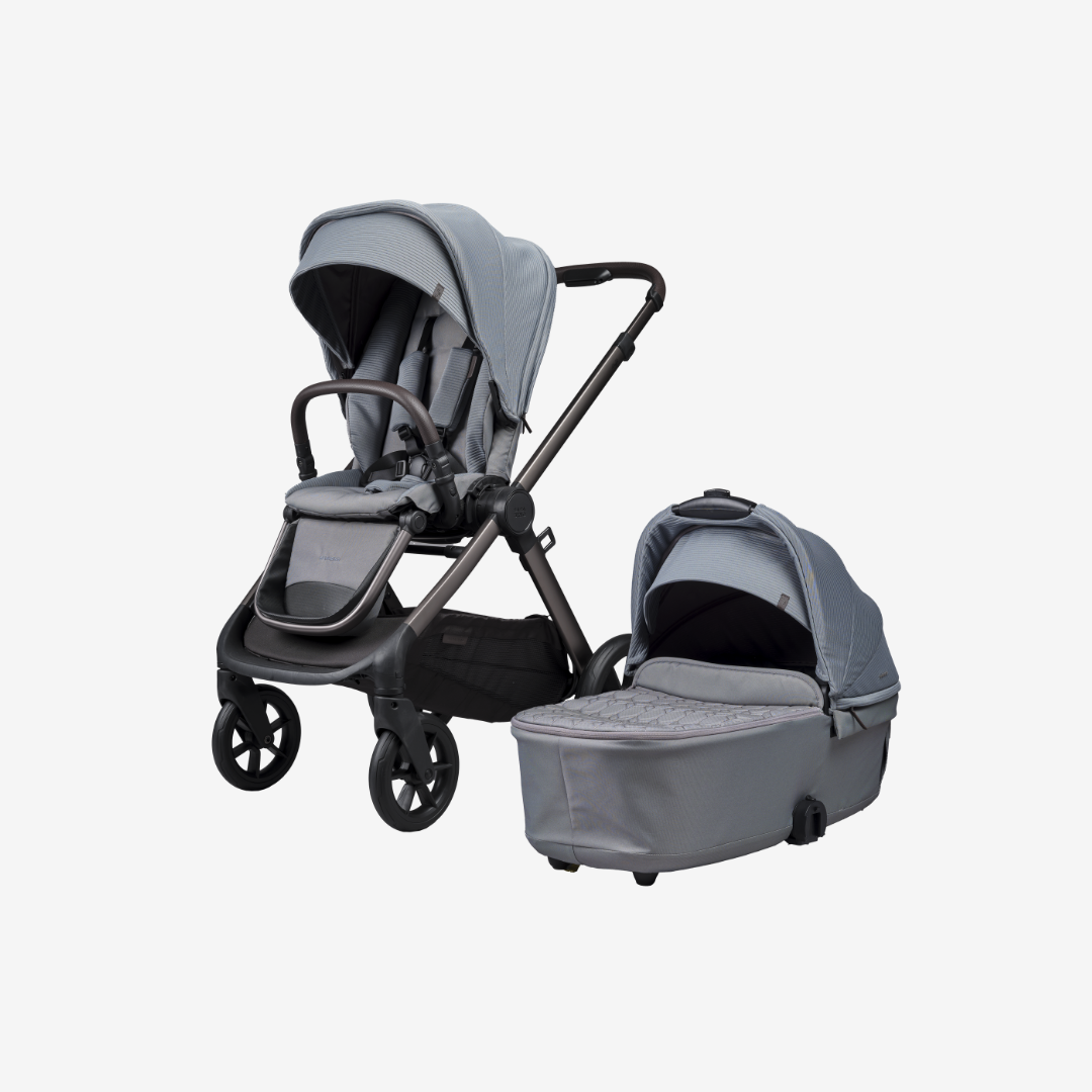 18pc Raffi MKII Travel, Home & Feeding Bundle with spin car seat & Isofix base - Duck Egg