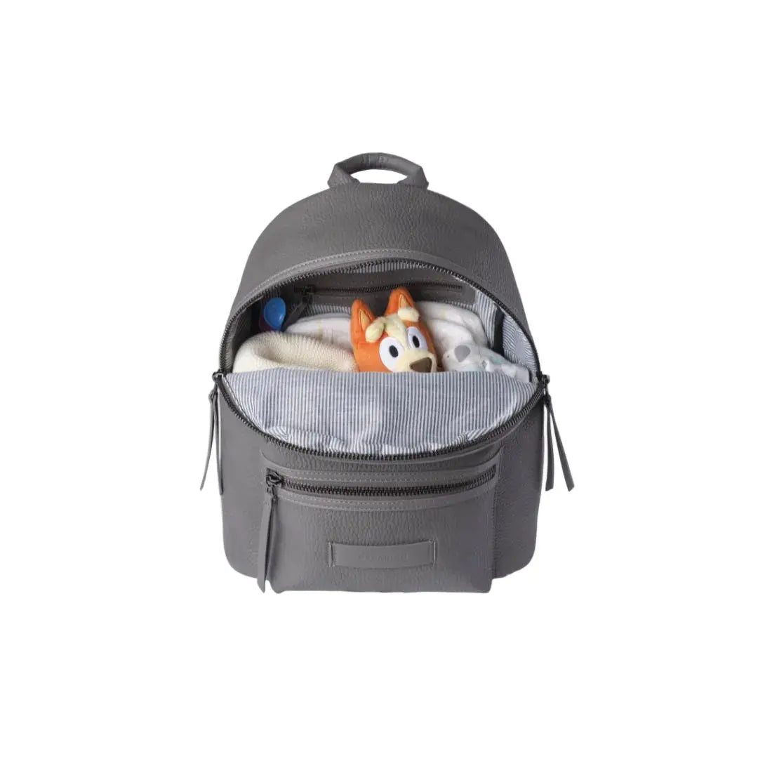 luca changing bag in grey colour main section