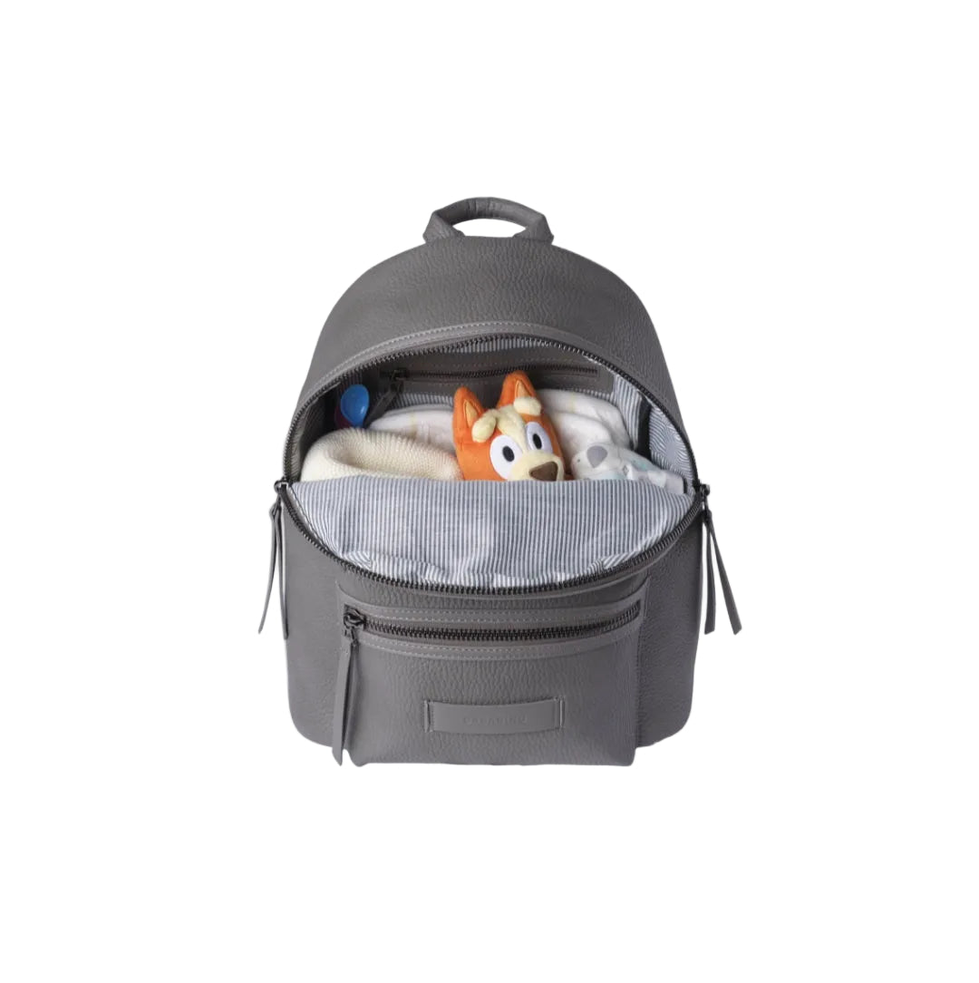 Luca vegan leather backpack - Grey