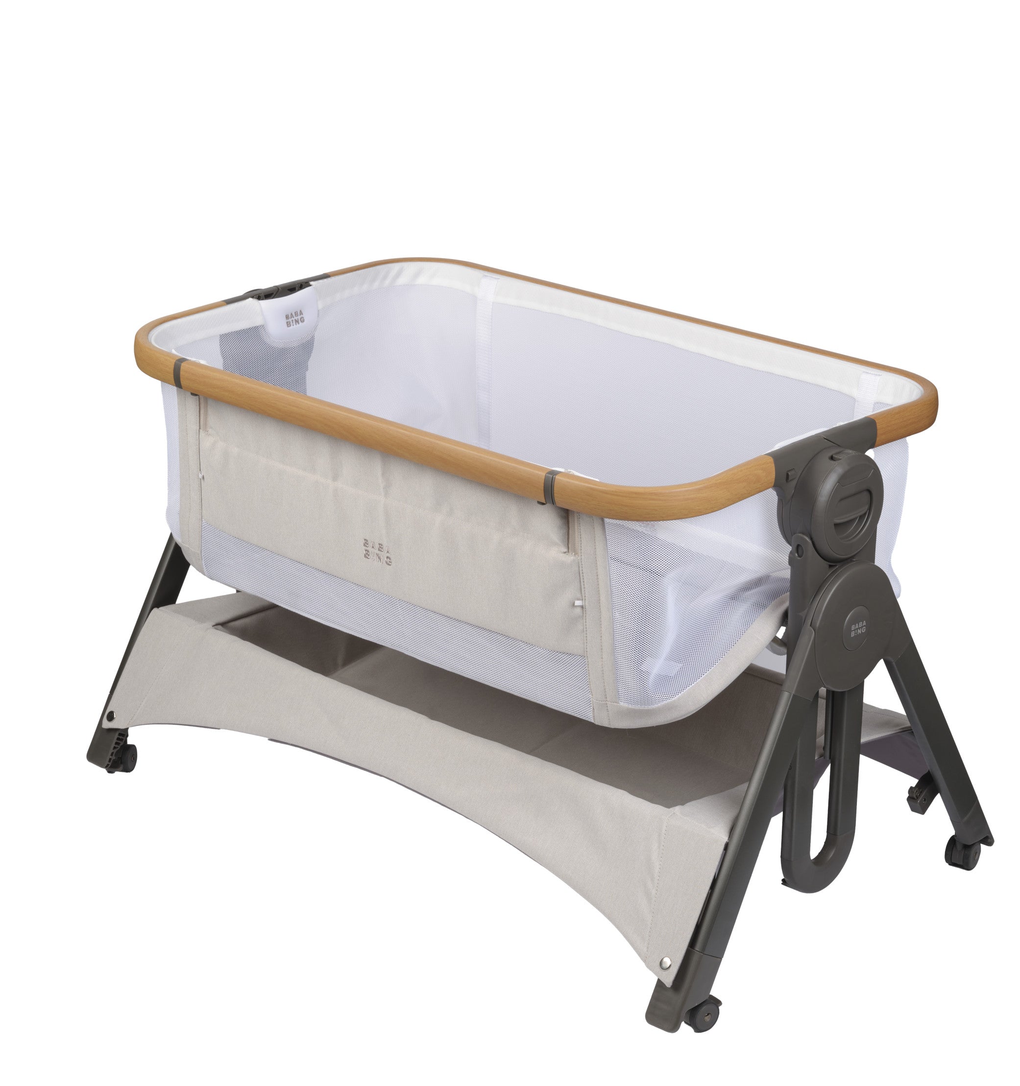 Bababing Bedside & Travel Crib (Beige)
