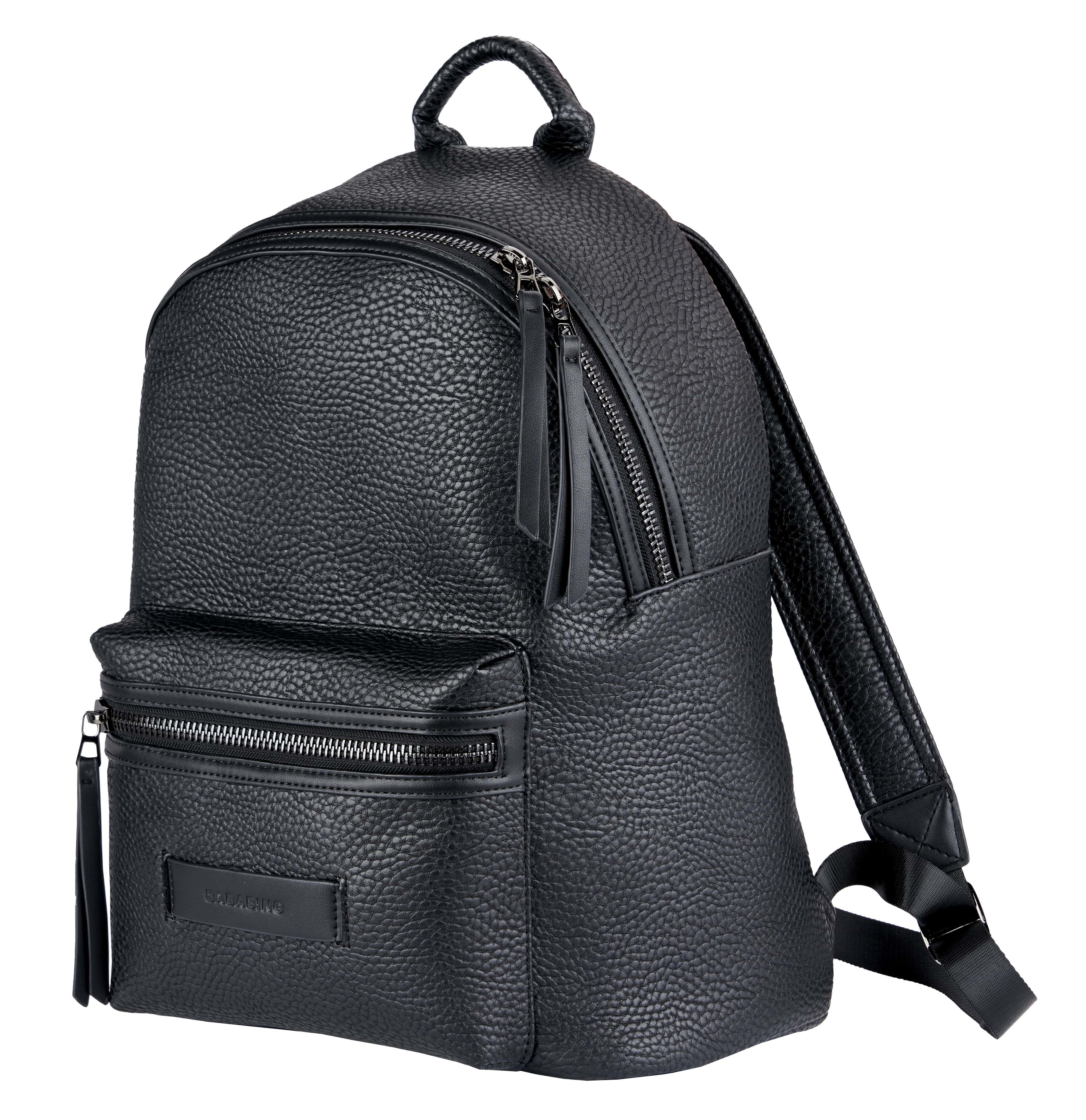 Luca vegan leather backpack - Black