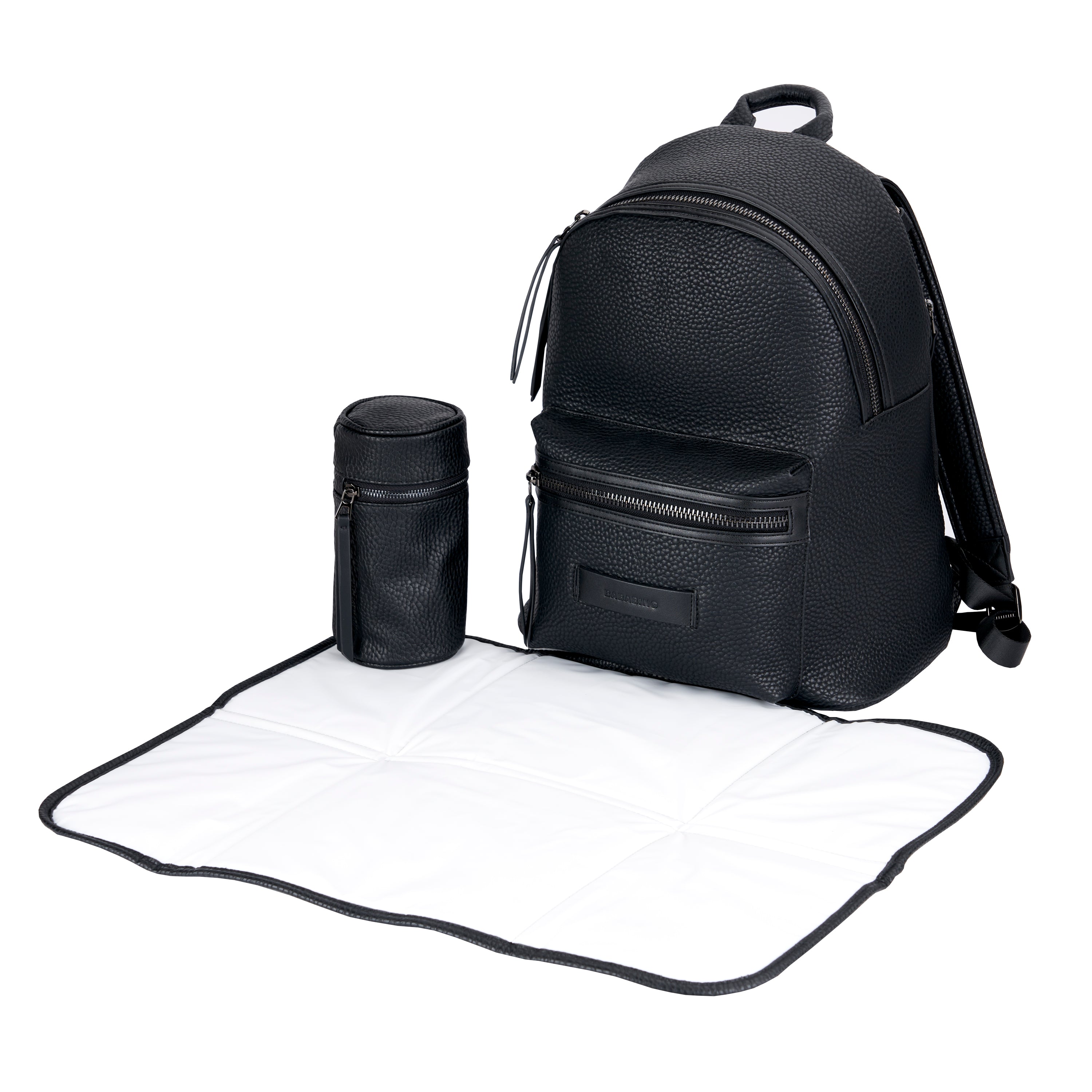 Luca vegan leather backpack - Black