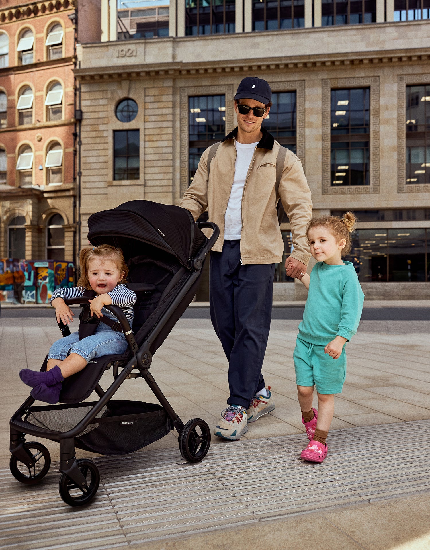 Auto Fold Compact Stroller - Black