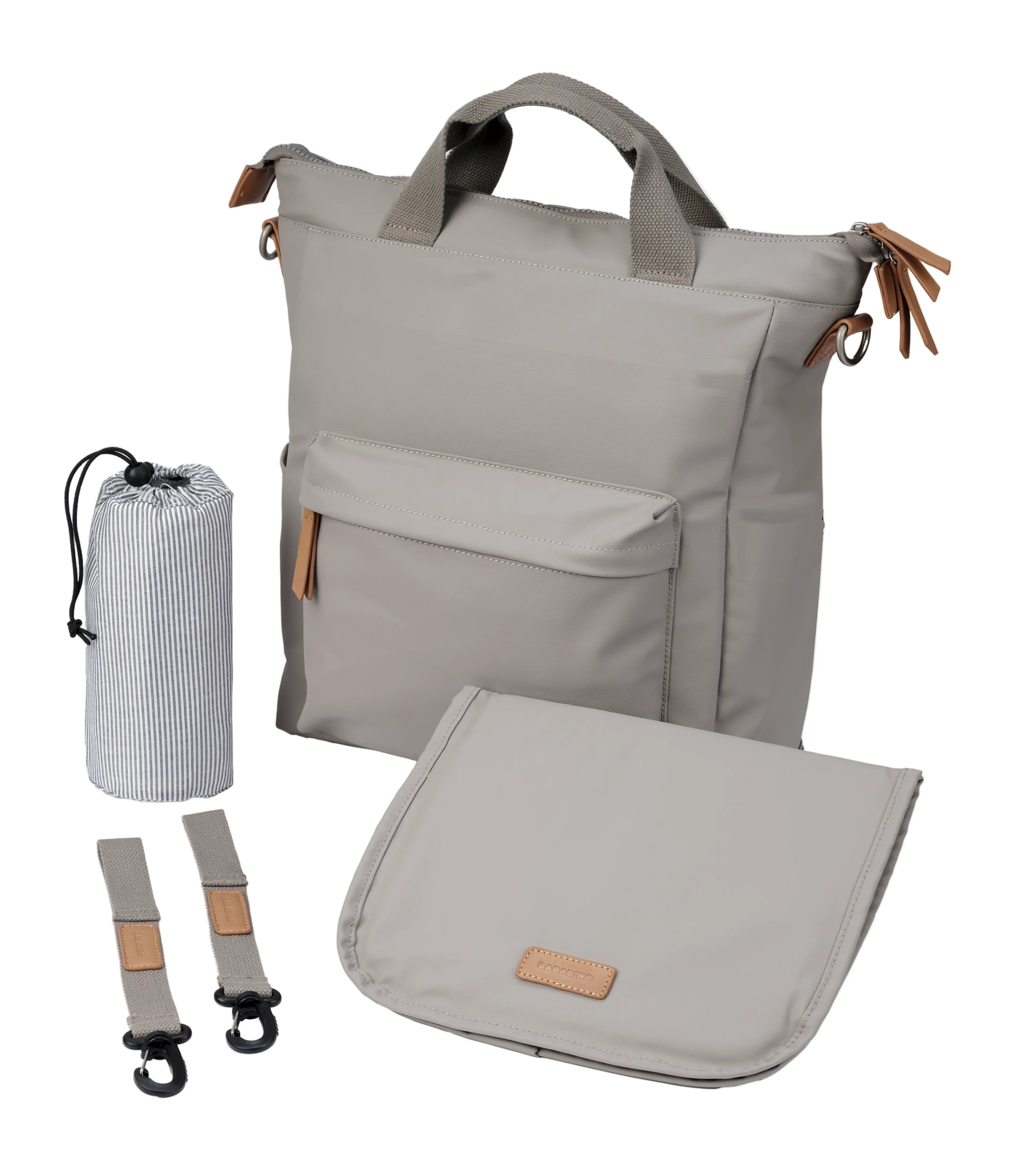 Bababing Lite 2 Changing Bag | Best Budget Waterproof Nappy Bag | Grey