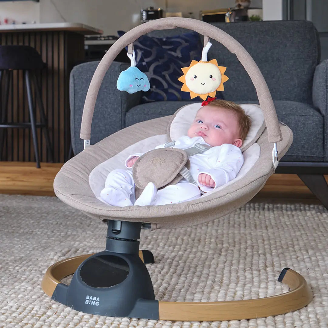 Bababing Hub 2 Electric Baby Swing | Bluetooth-Enabled Automatic Rocker
