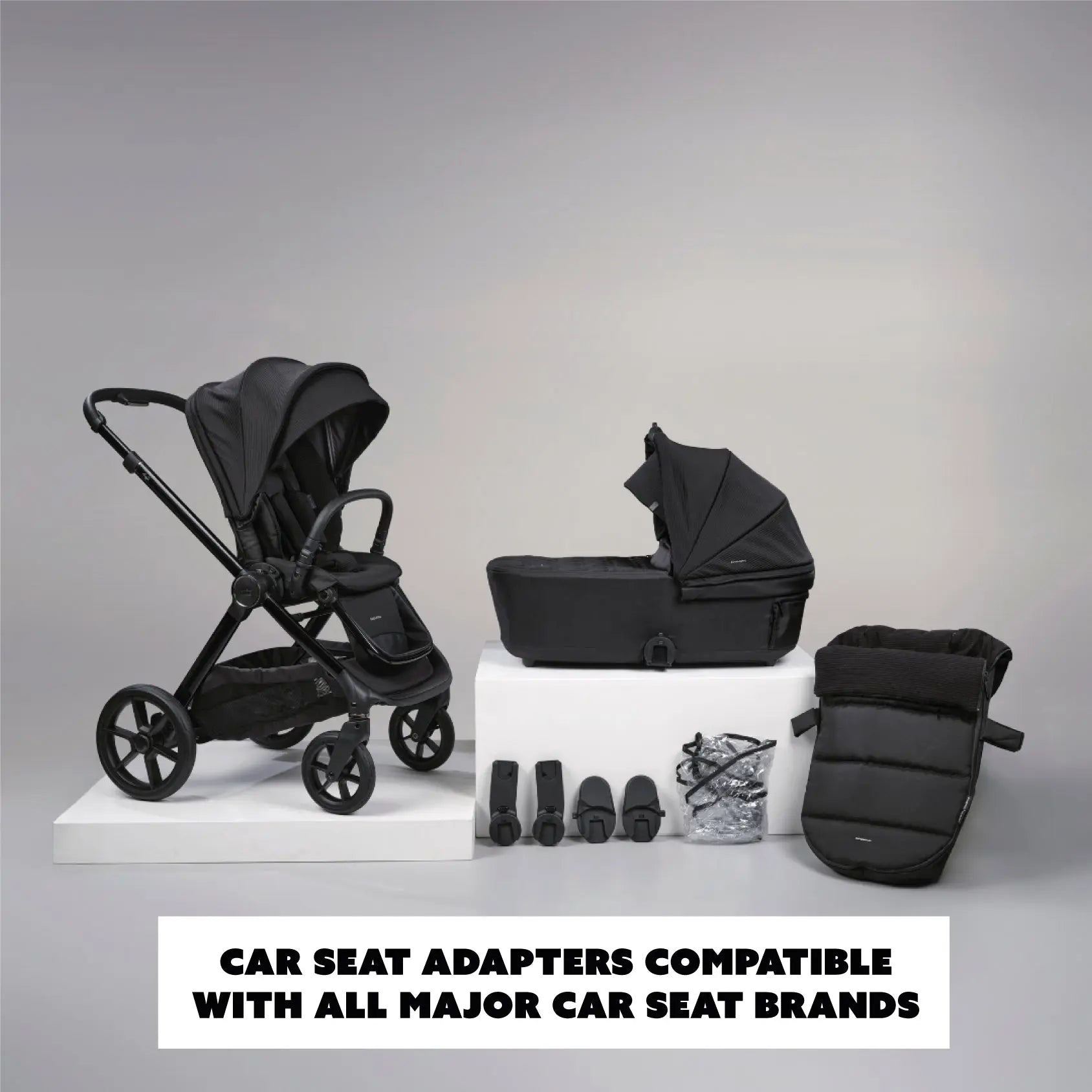 Bababing Raffi MKII | 3-in-1 Travel System | Satin Black