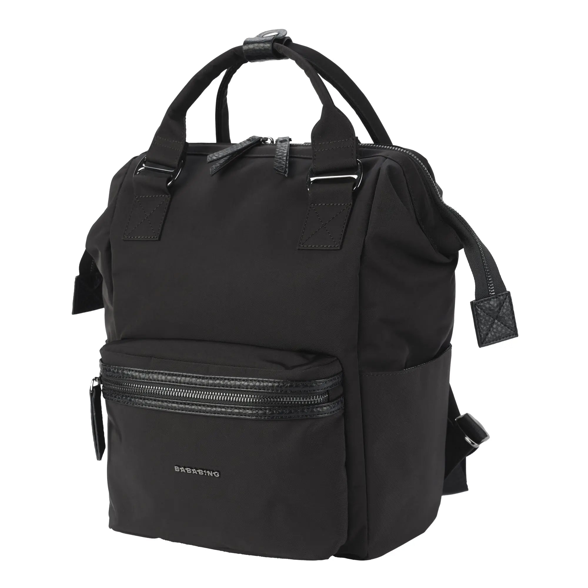 Bababing Mani 2 Nappy Changing Bag | Waterproof Nappy Bag | Black