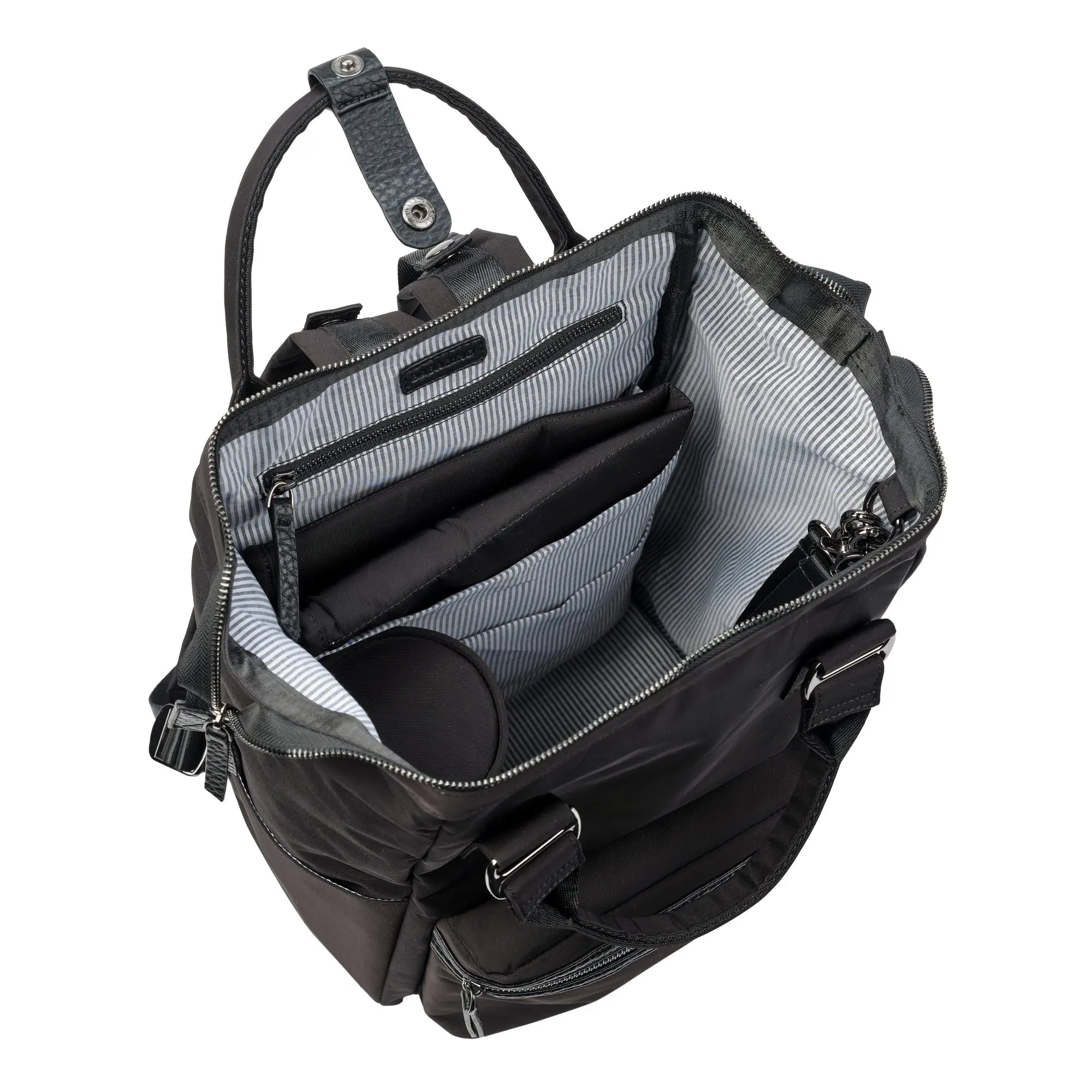 Bababing Mani 2 Nappy Changing Bag | Waterproof Nappy Bag | Black