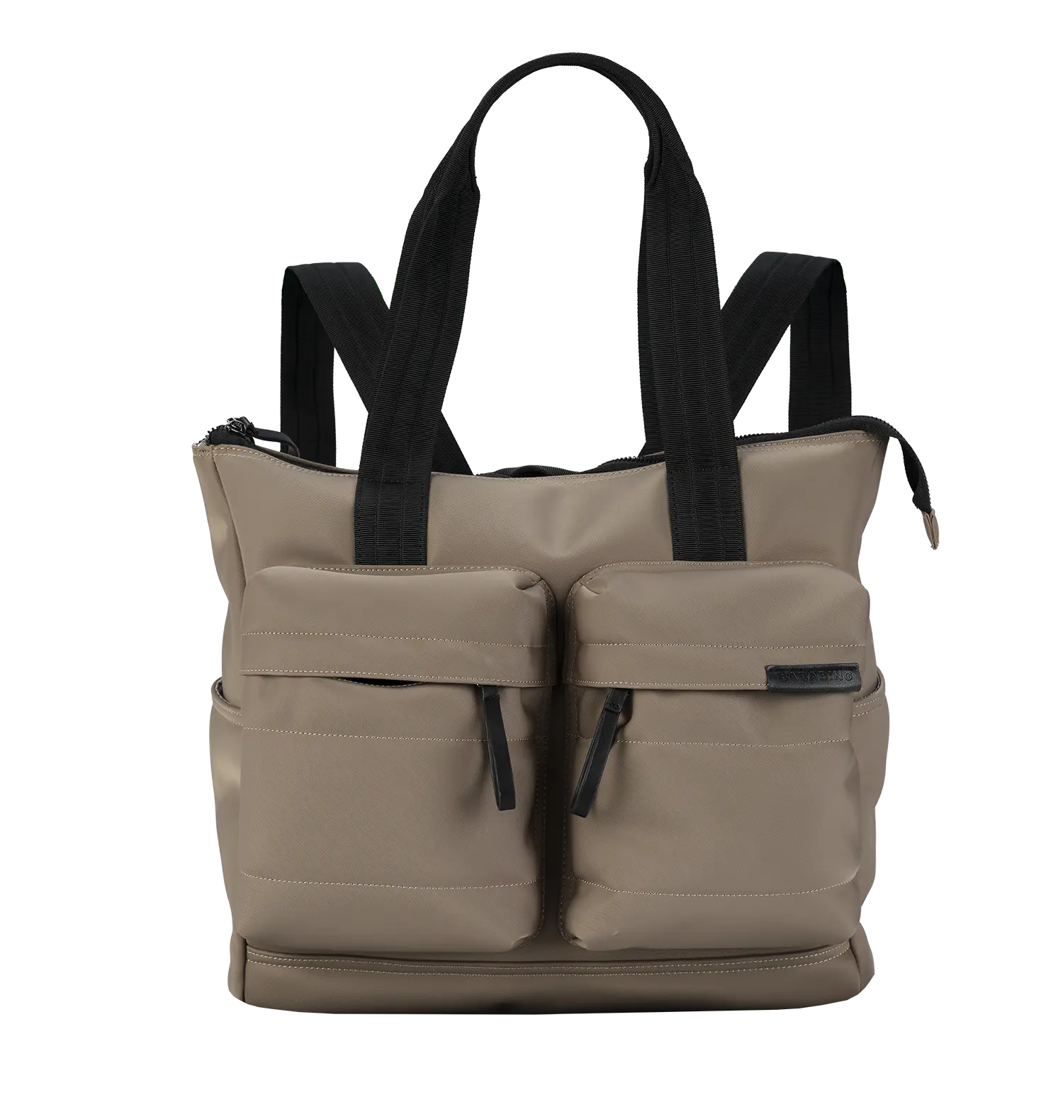 Bababing Rosy Tote Changing Bag | 3-in-1 Waterproof Nappy Bag | Taupe