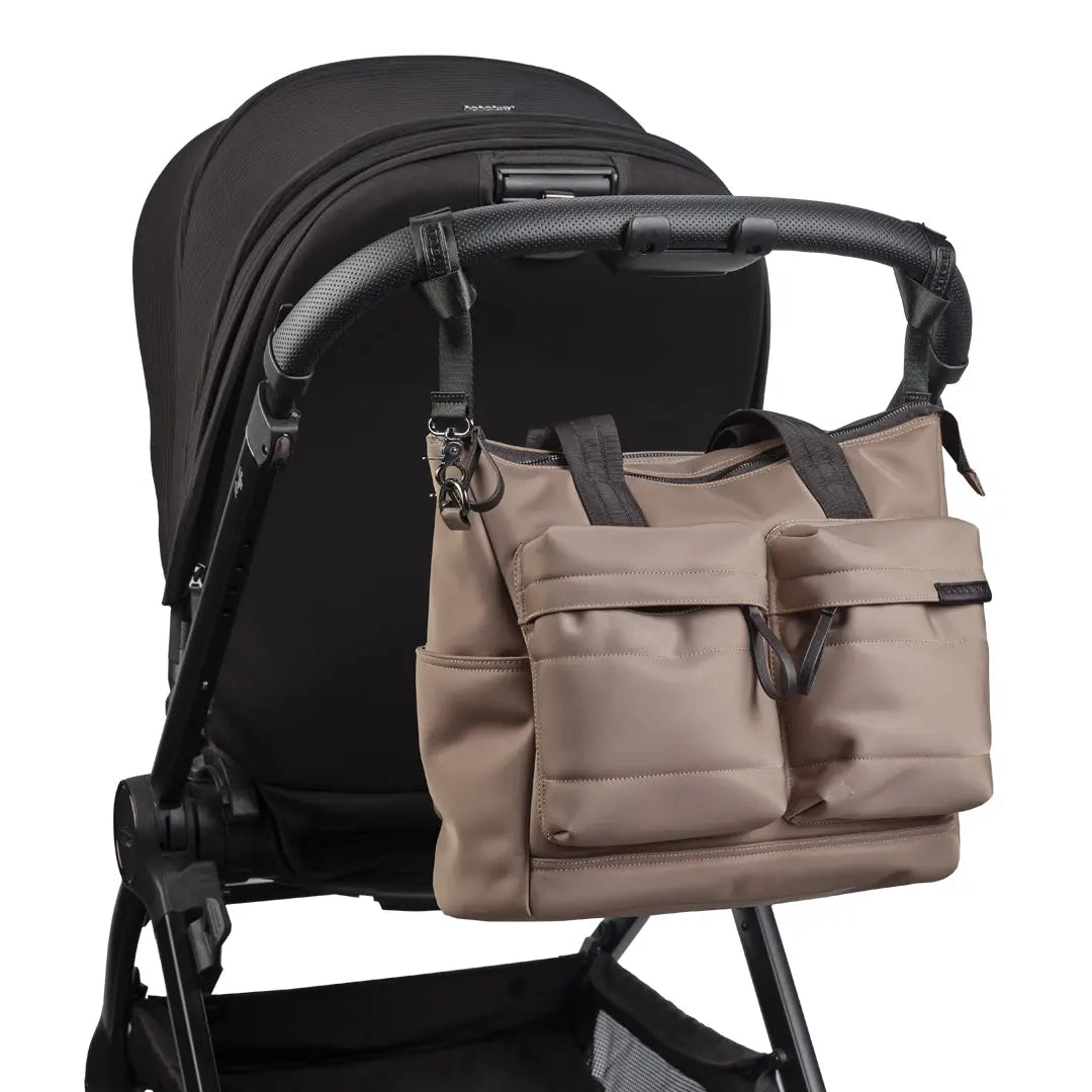 Bababing Rosy Tote Changing Bag | 3-in-1 Waterproof Nappy Bag | Taupe