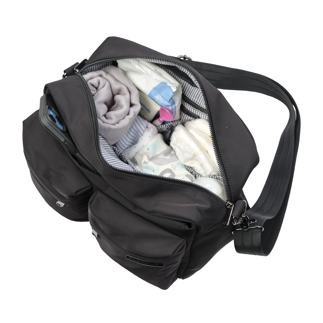 Aalia Cross Body Organiser (Black)