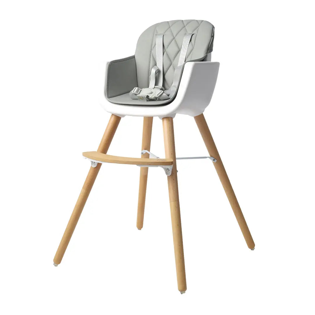 Bababing 4-in-1 Highchair | White & Grey