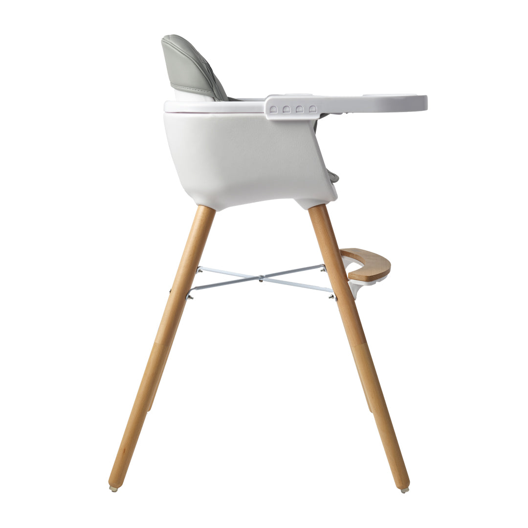Bababing 4-in-1 Highchair (White/Grey)