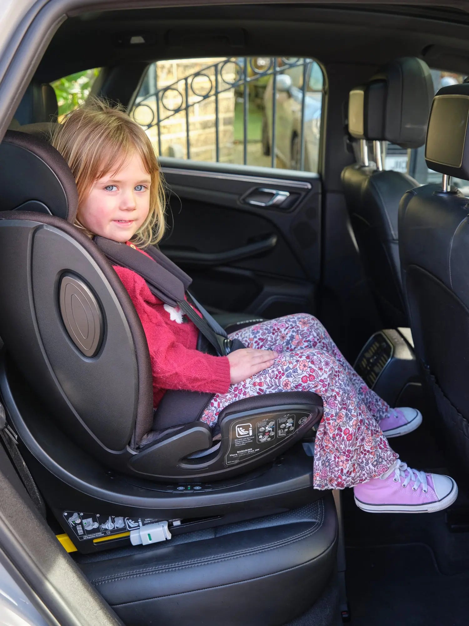 lifestyle image of child in car seat