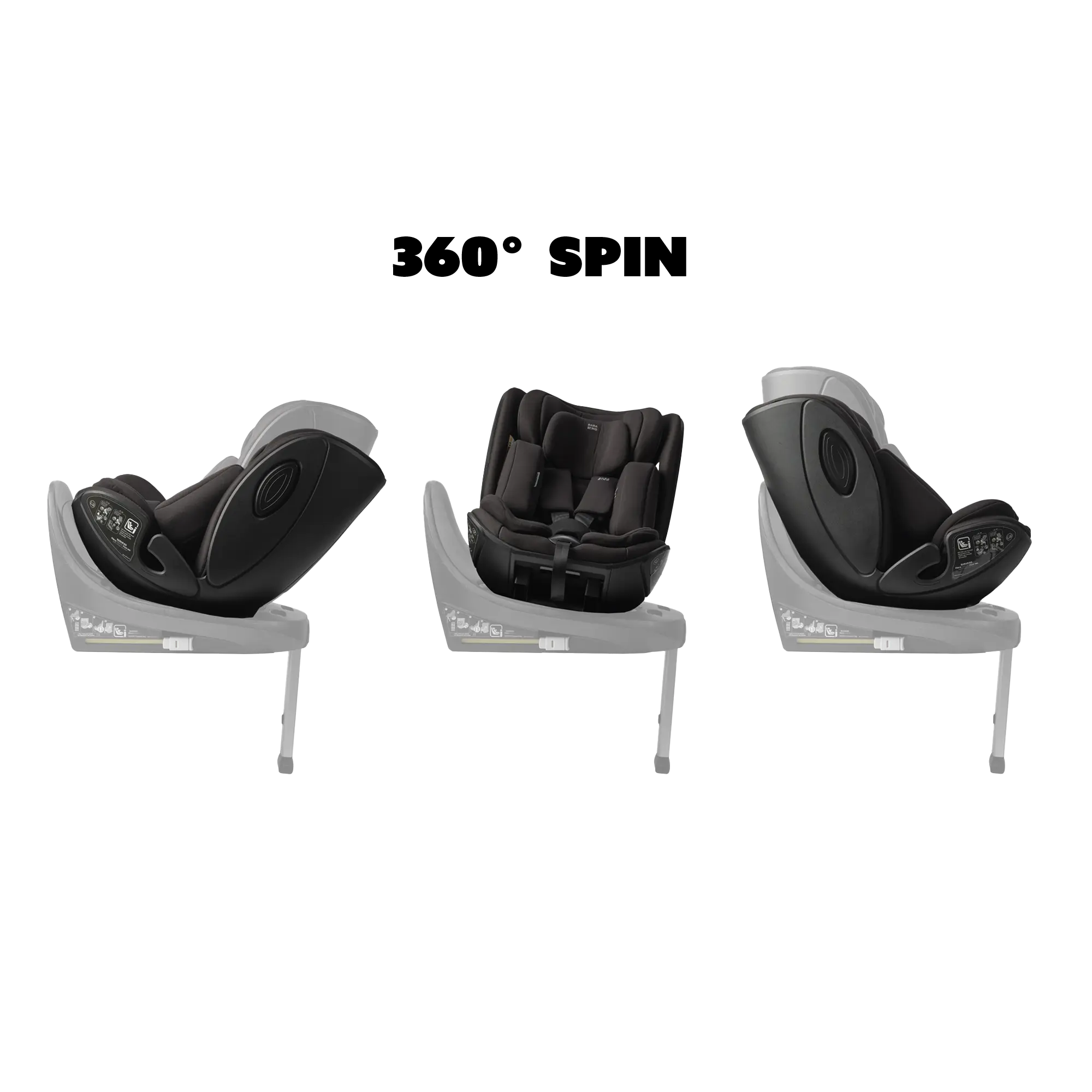 image showing car seat in various configurations