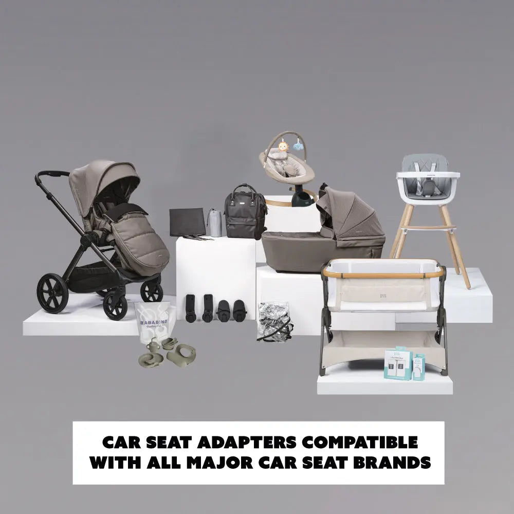 Bababing Raffi MKII | 16 Piece 3-in-1 Travel System | Minky
