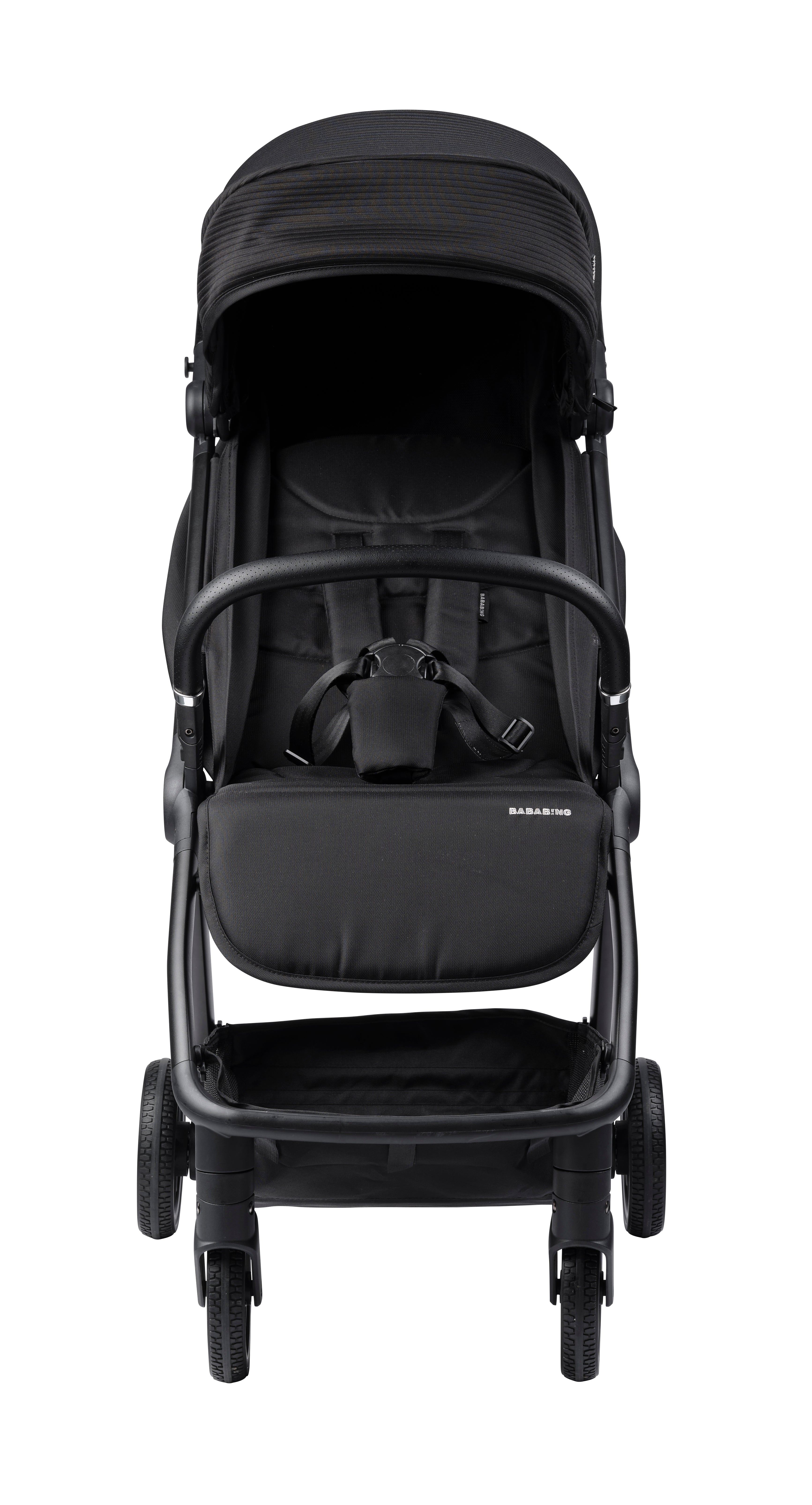 Auto Fold Compact Stroller - Black