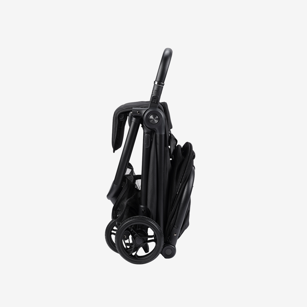Auto Fold Compact Stroller Bundle - Black