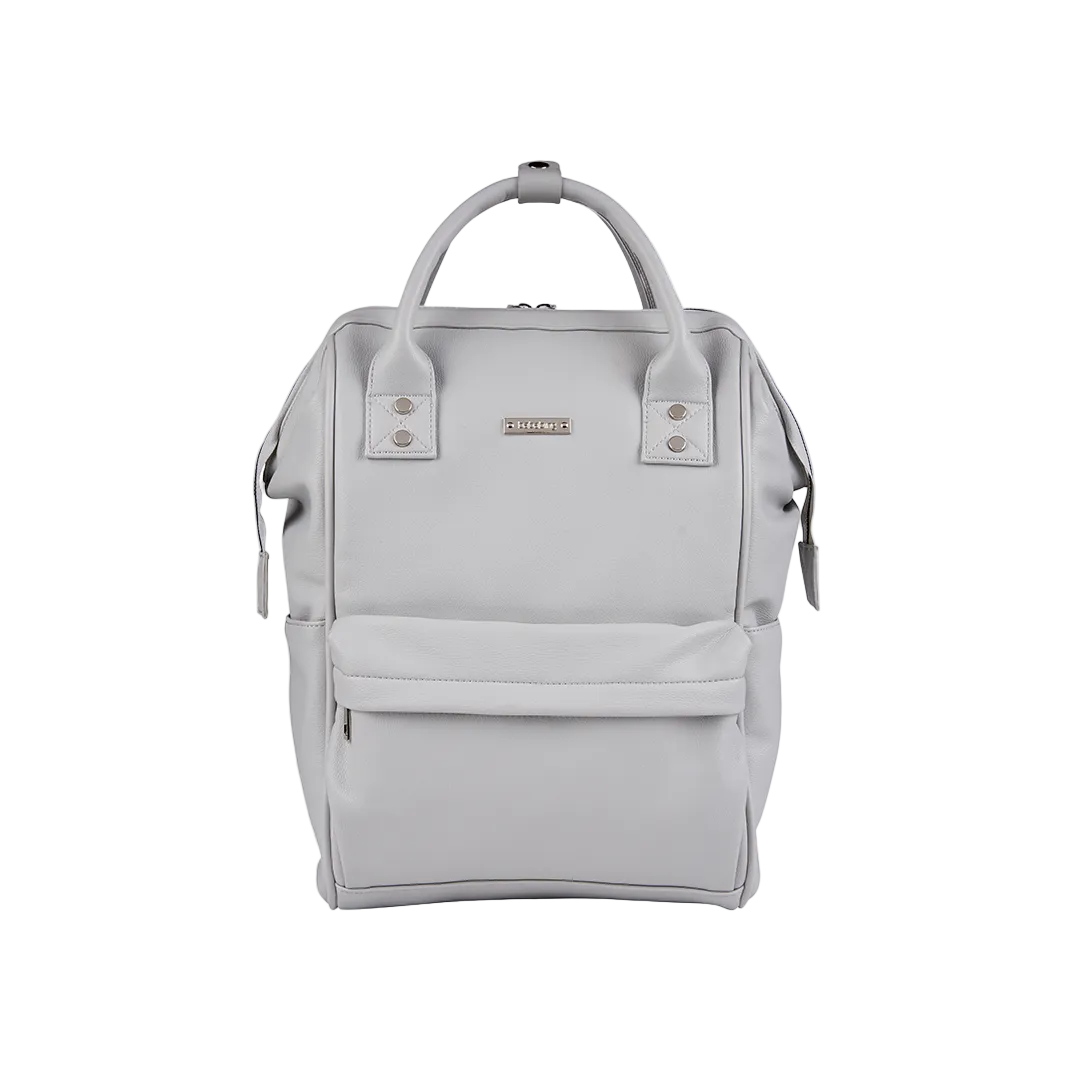 Mani vegan leather backpack - Dove Grey