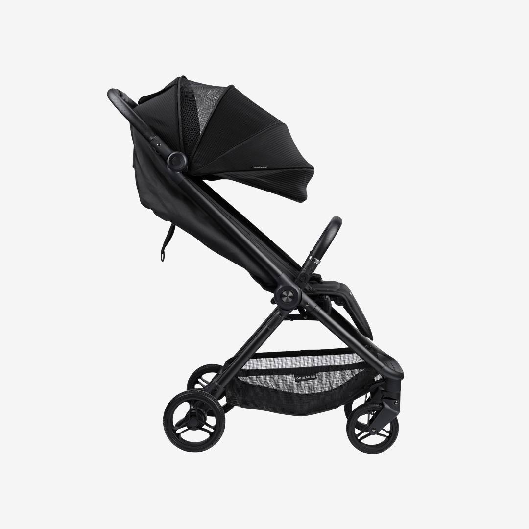 Auto Fold Compact Stroller Bundle - Black