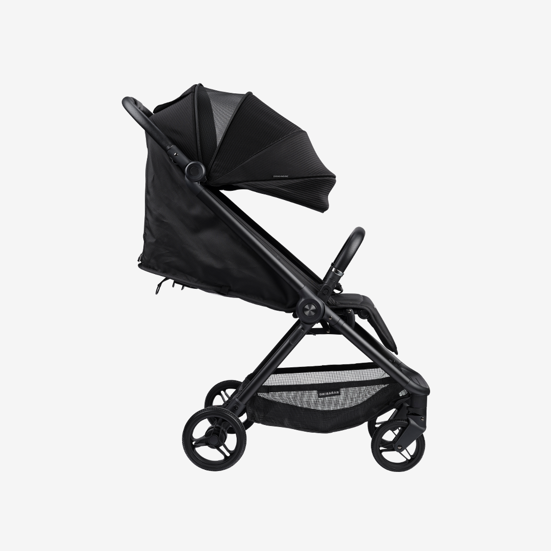 Auto Fold Compact Stroller Bundle - Black