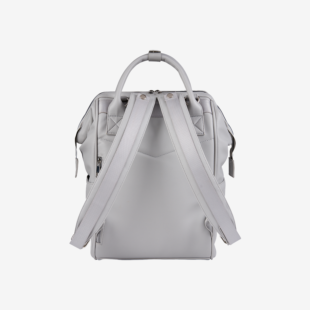 Mani vegan leather backpack - Dove Grey