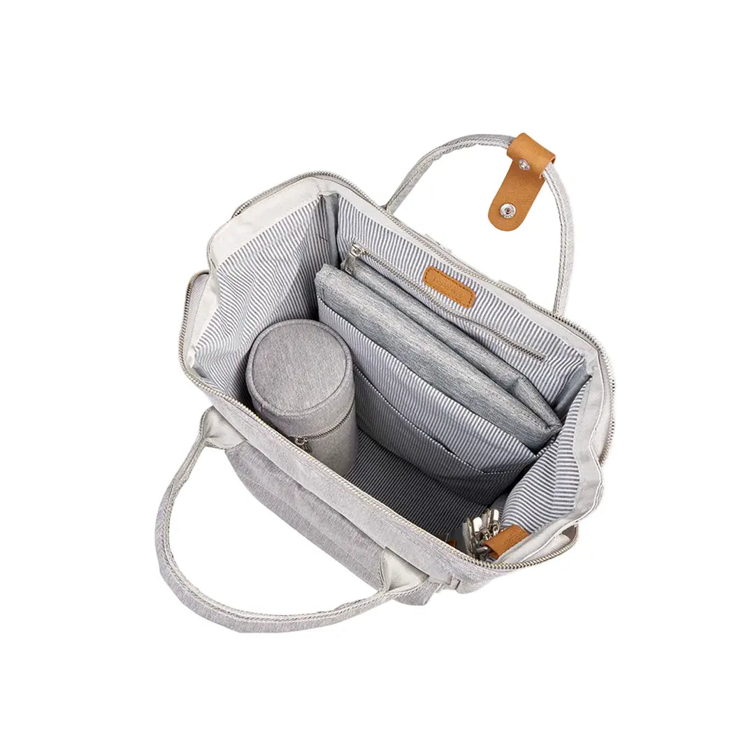 Bababing Mani Backpack Changing Bag | Waterproof Nappy Bag | Grey