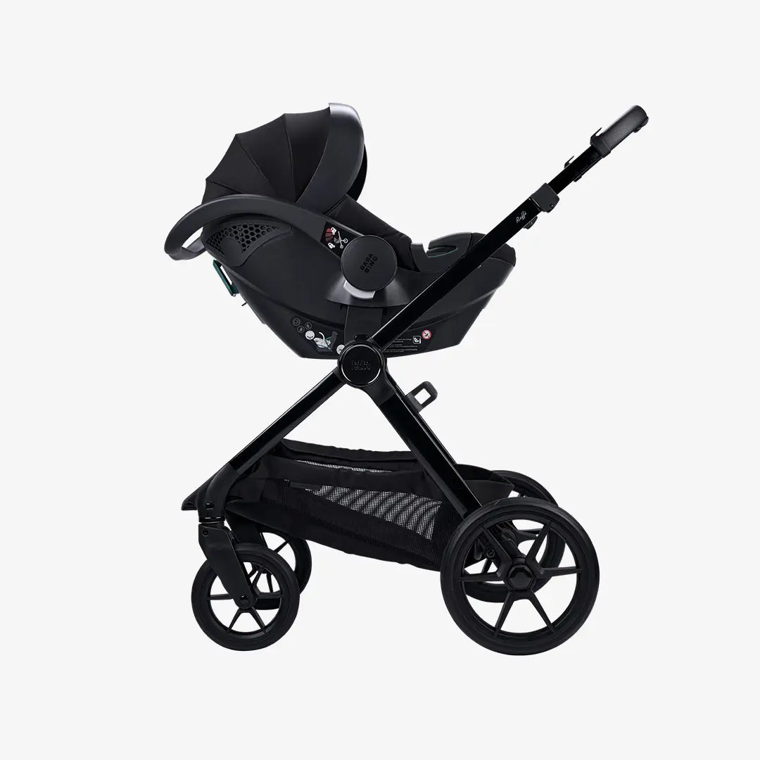 Bababing Raffi MKII | 14 Piece 3-in-1 Travel System | Satin Black