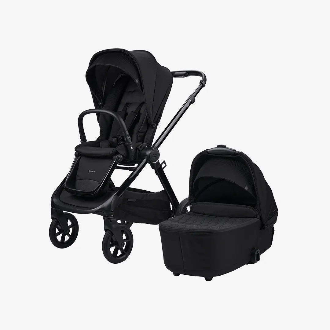 Bababing Raffi MKII | 14 Piece 3-in-1 Travel System | Satin Black