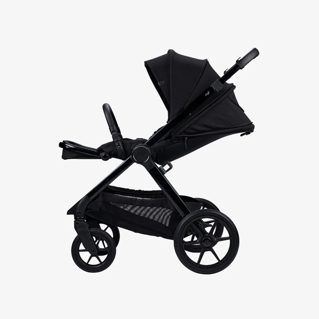 Bababing Raffi MKII | 14 Piece 3-in-1 Travel System | Satin Black