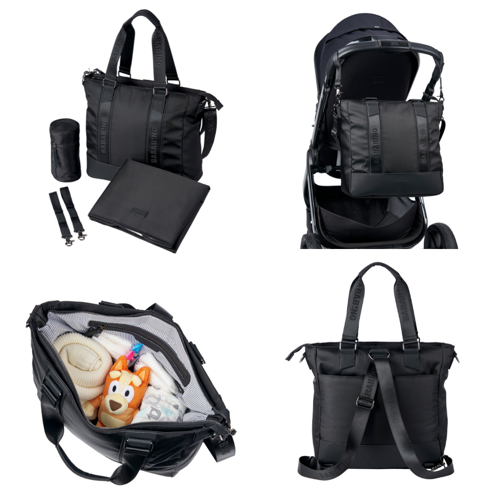 Bababing Moda Backpack Changing Bag (Black)