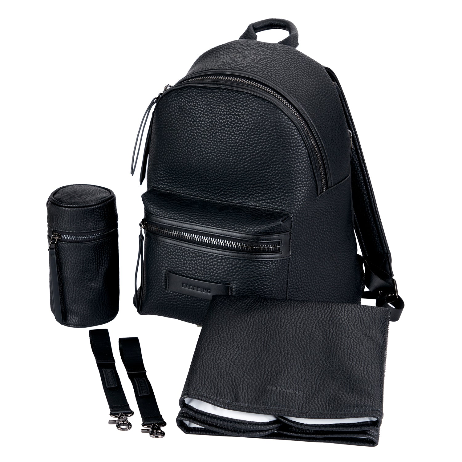 Luca vegan leather backpack - Black