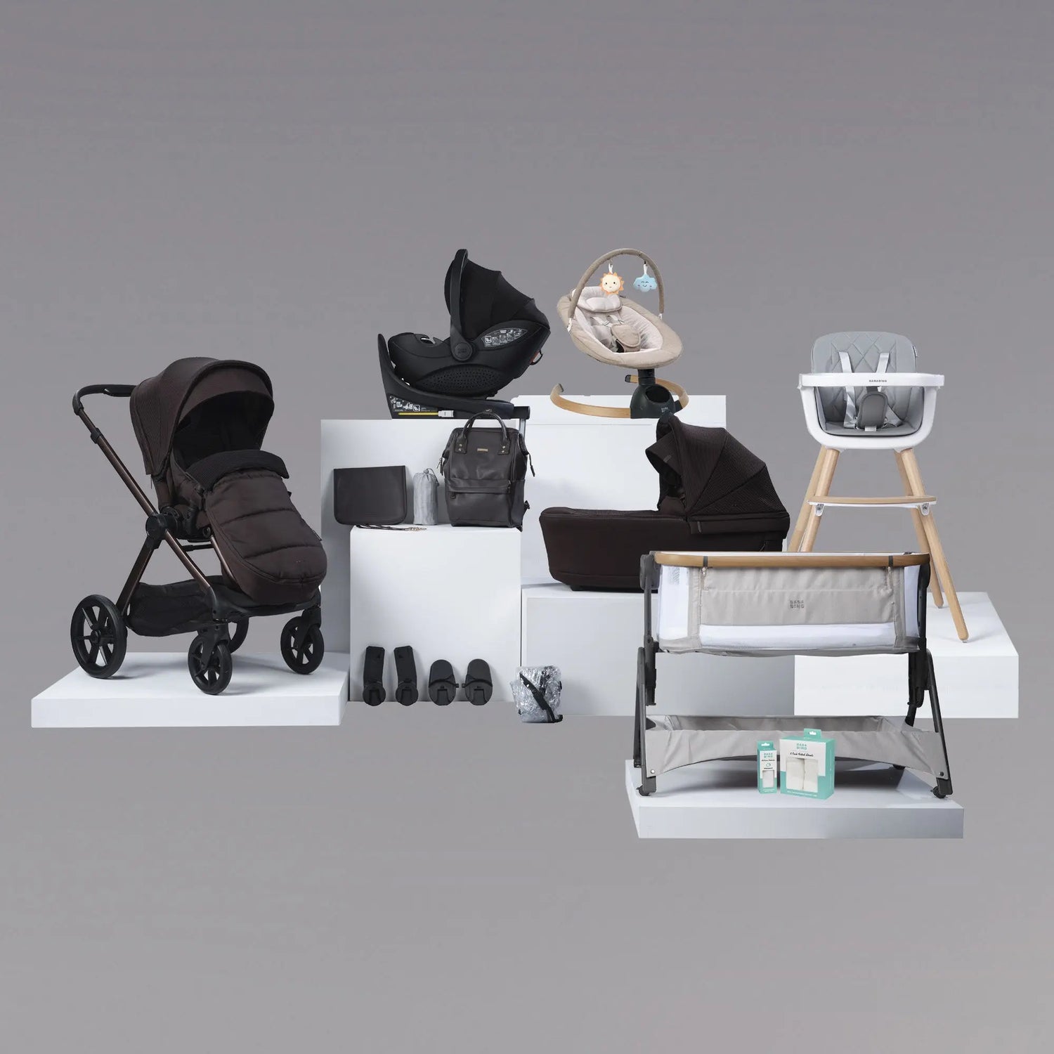 raffi minky 18 piece travel system bundle