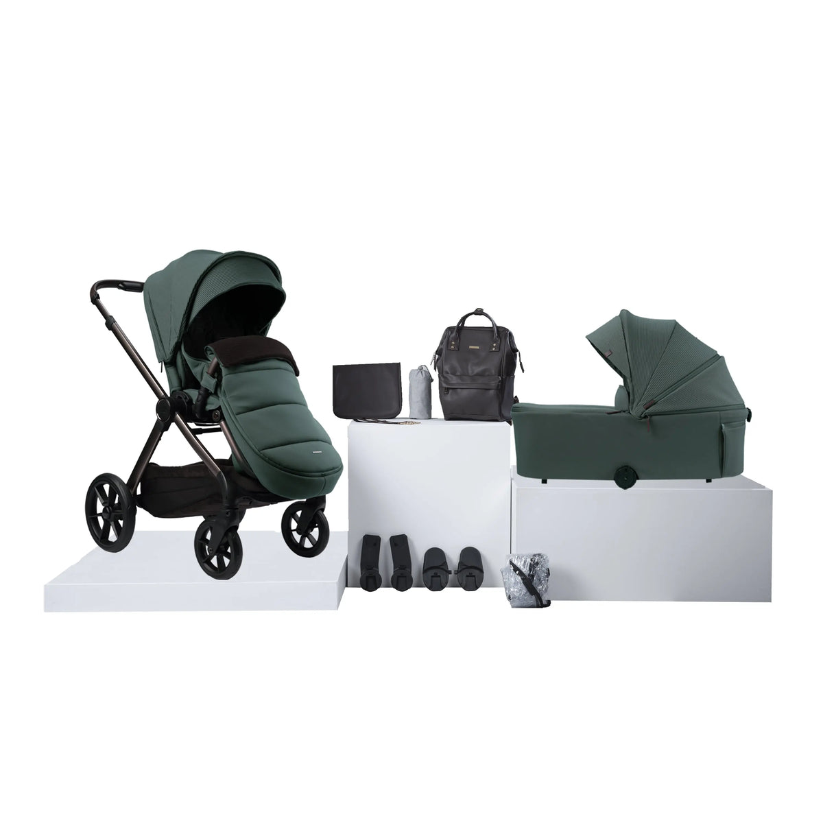 Raffi Quest Travel System Folding Carrycot (10 pc) Rivian Green