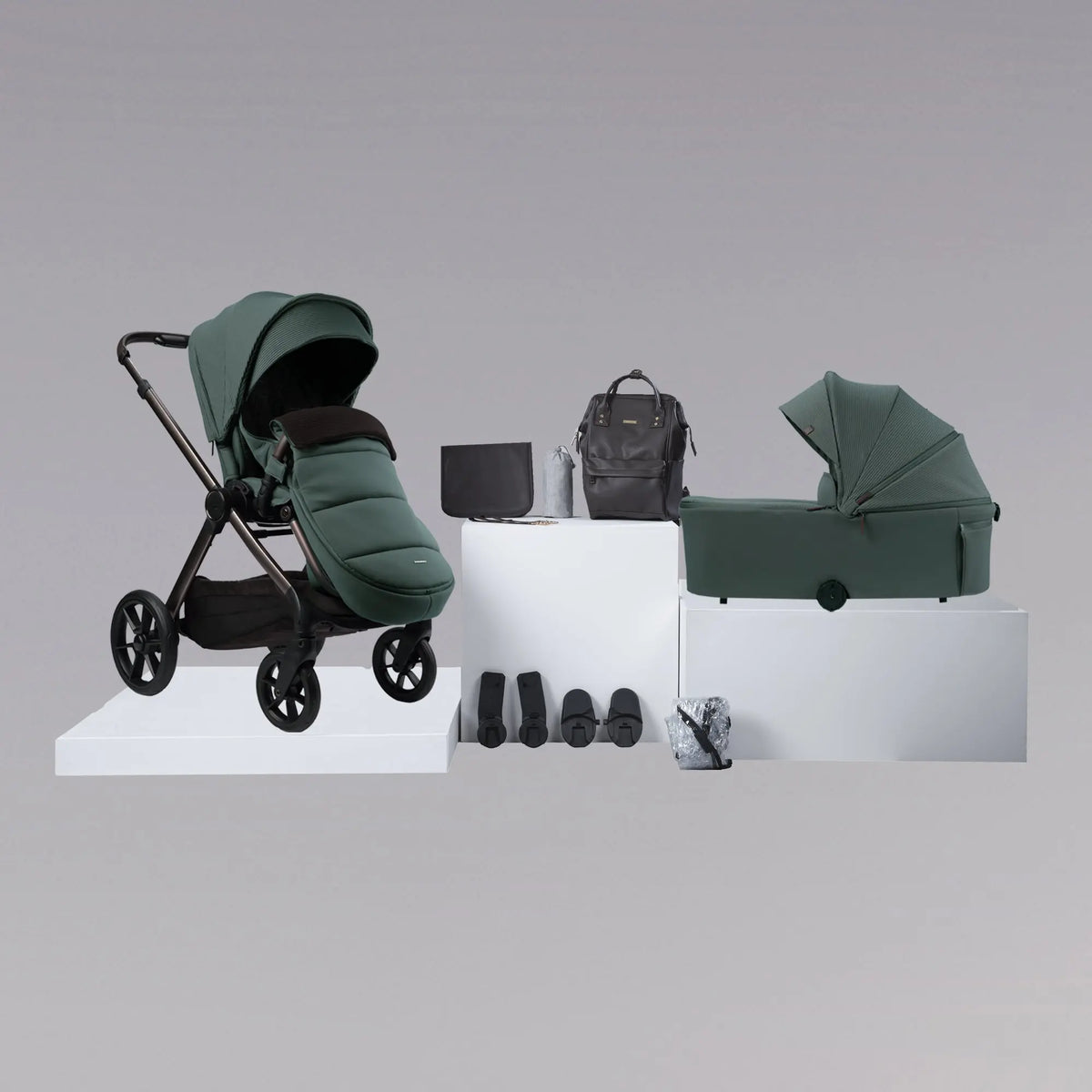 Raffi Quest Travel System Folding Carrycot (10 pc) Rivian Green
