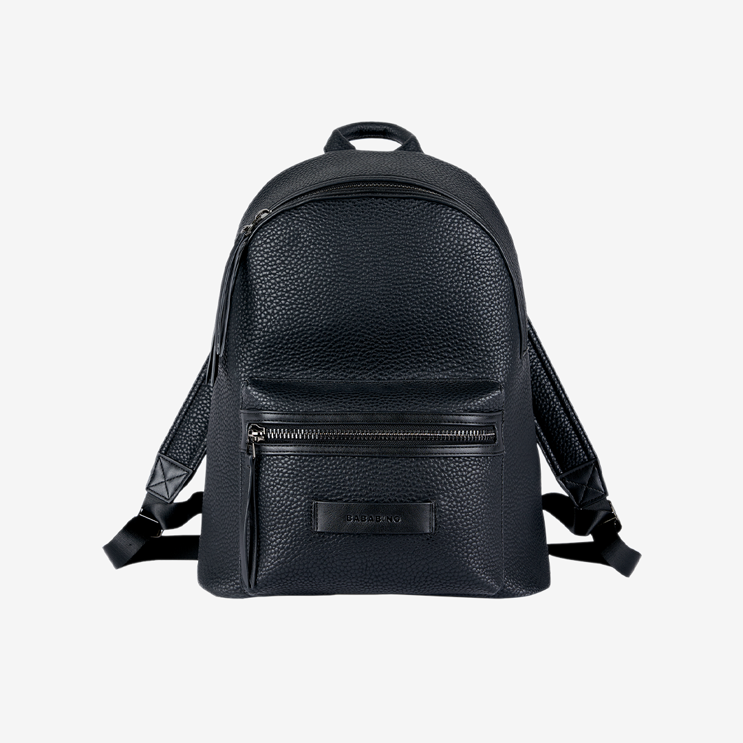 Luca vegan leather backpack - Black