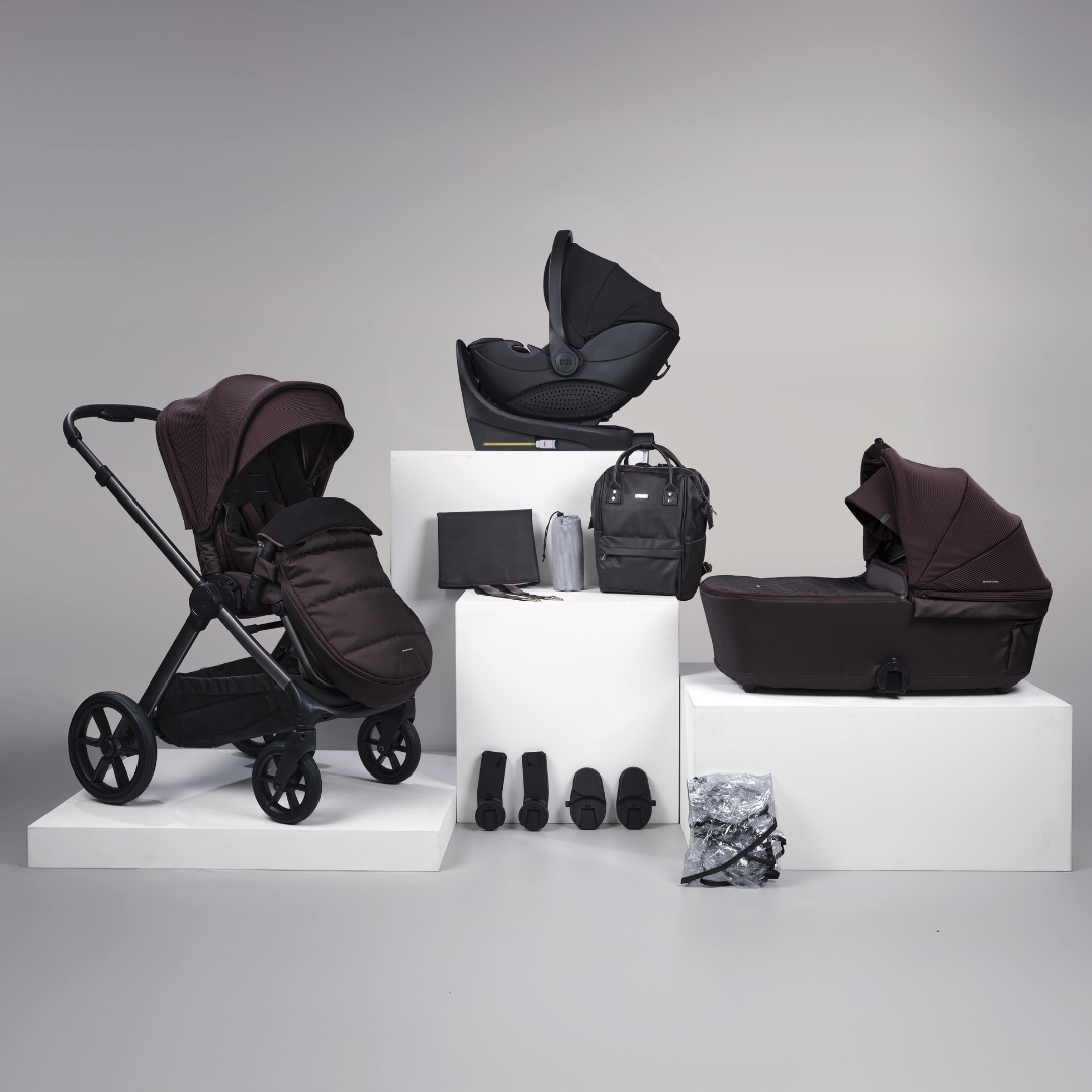 12 pc Raffi MKII Travel Bundle with spin car seat & Isofix base  - Heritage