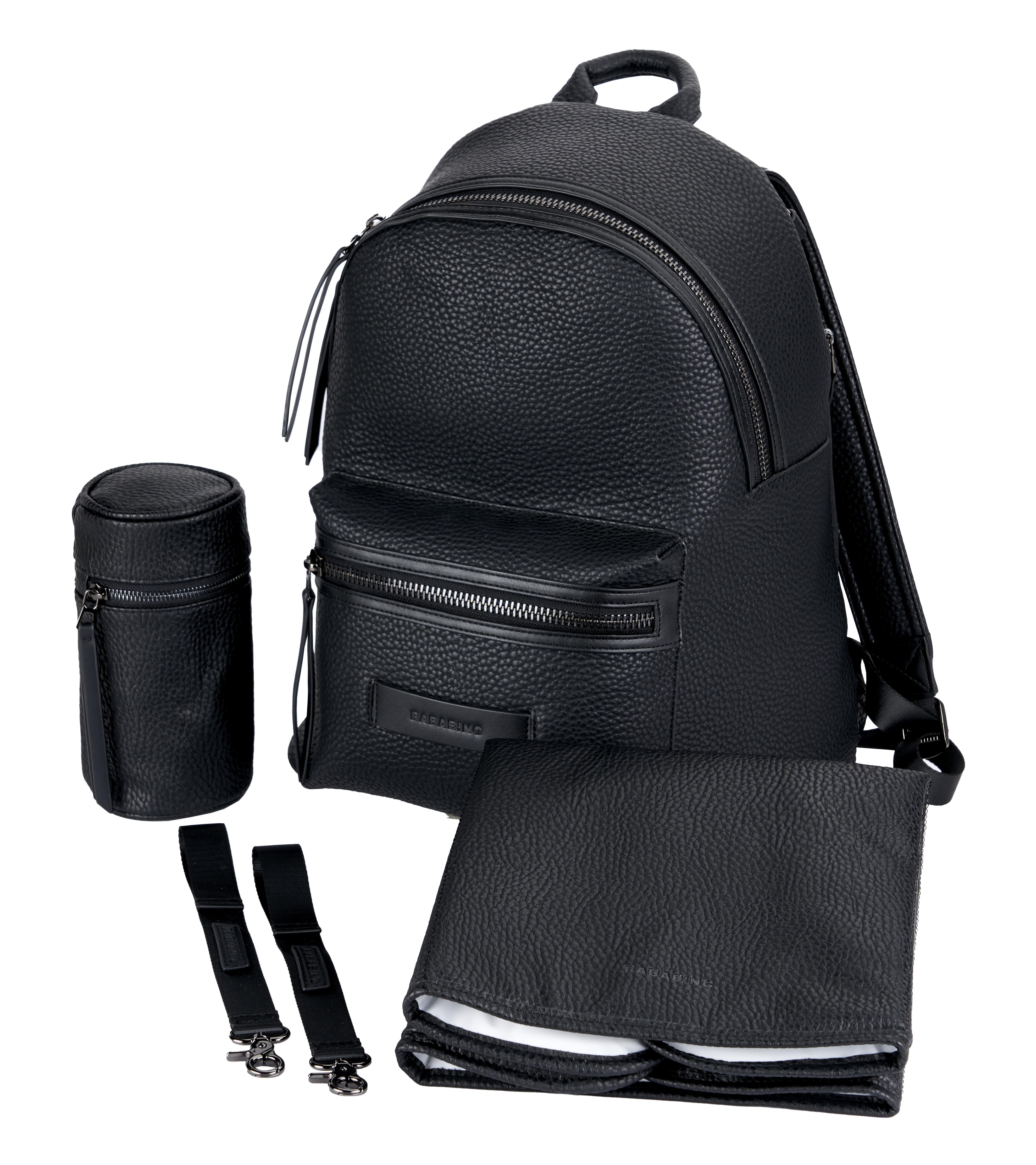 Luca vegan leather backpack - Black