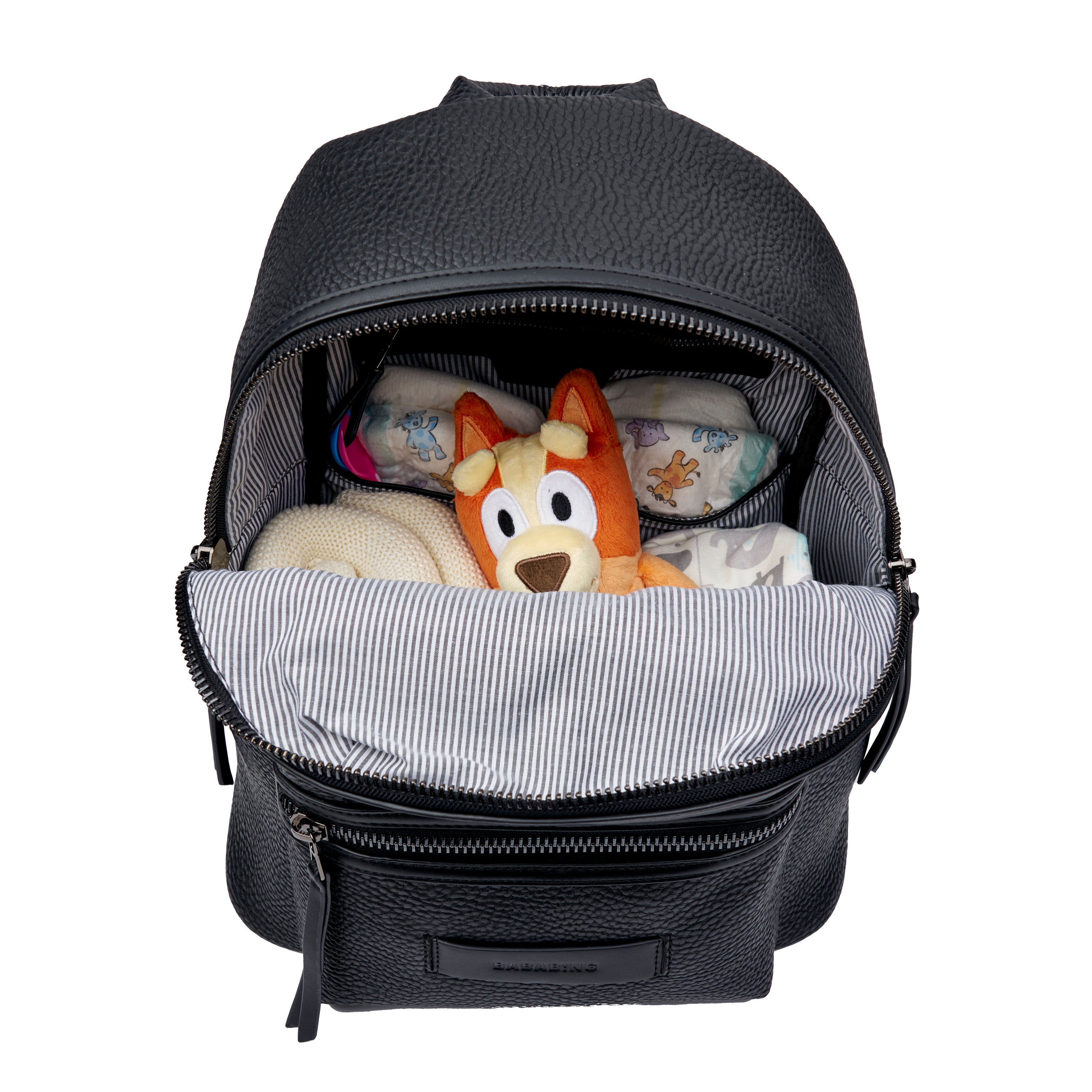 Luca vegan leather backpack - Black