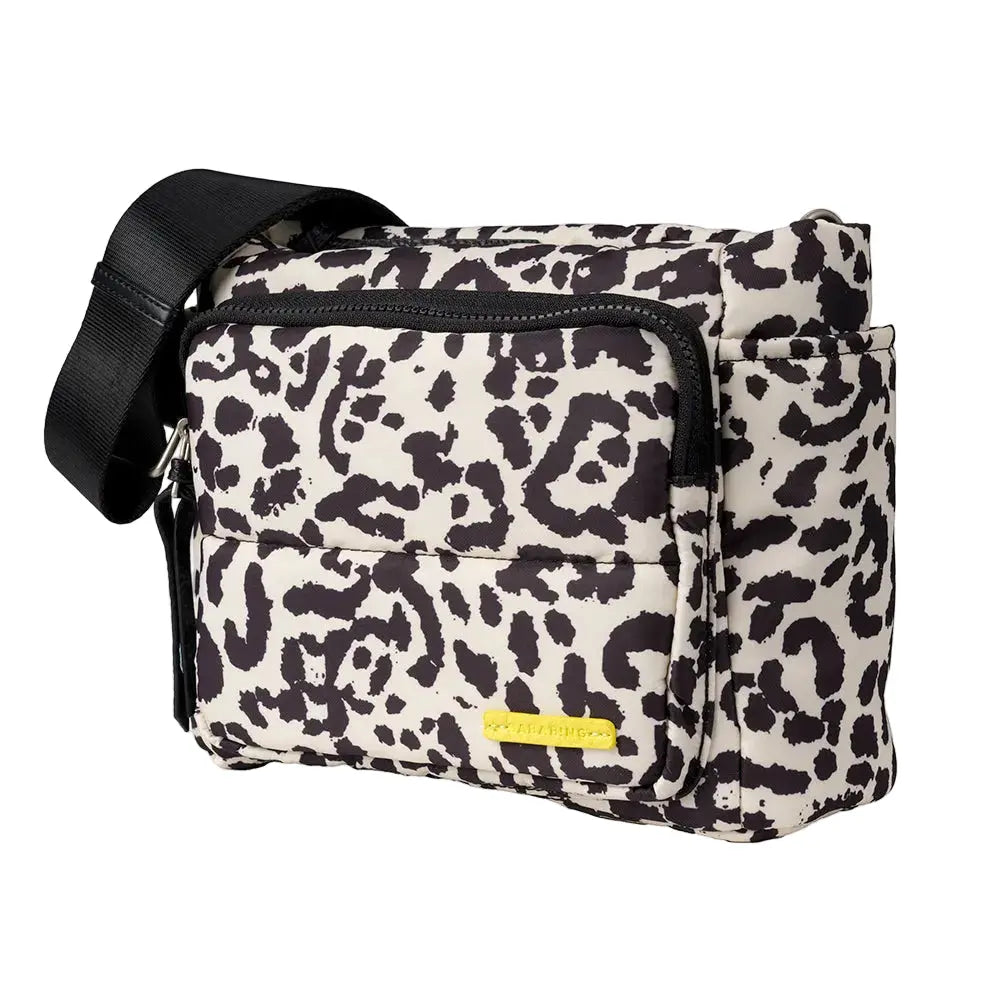 Bababing Joey Cross Body Organiser | Compact Changing Bag | Leopard
