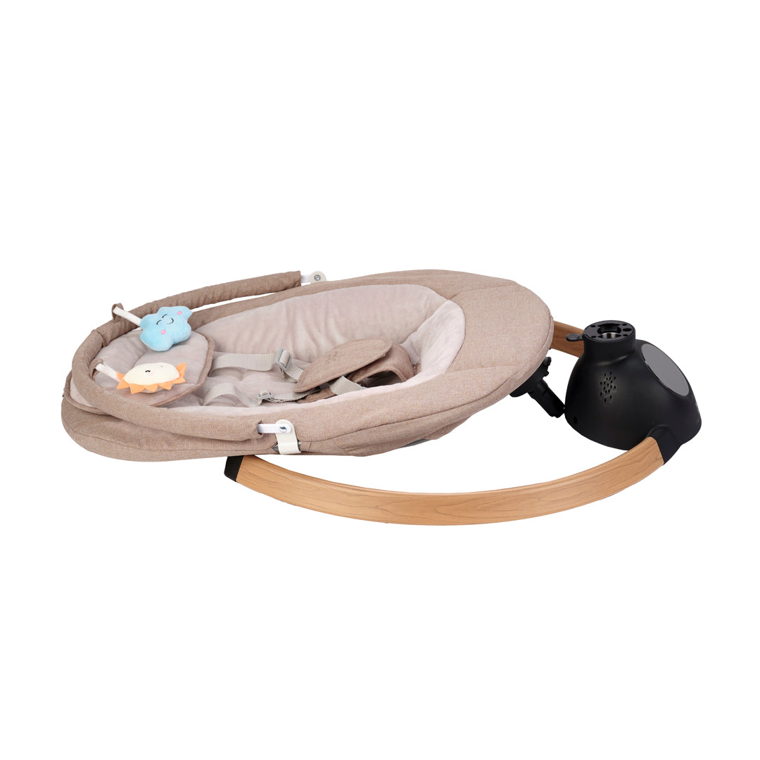 Hub 2 electric baby swing chair (Grey/Beige) +FREE  Cady Pushchair Organiser