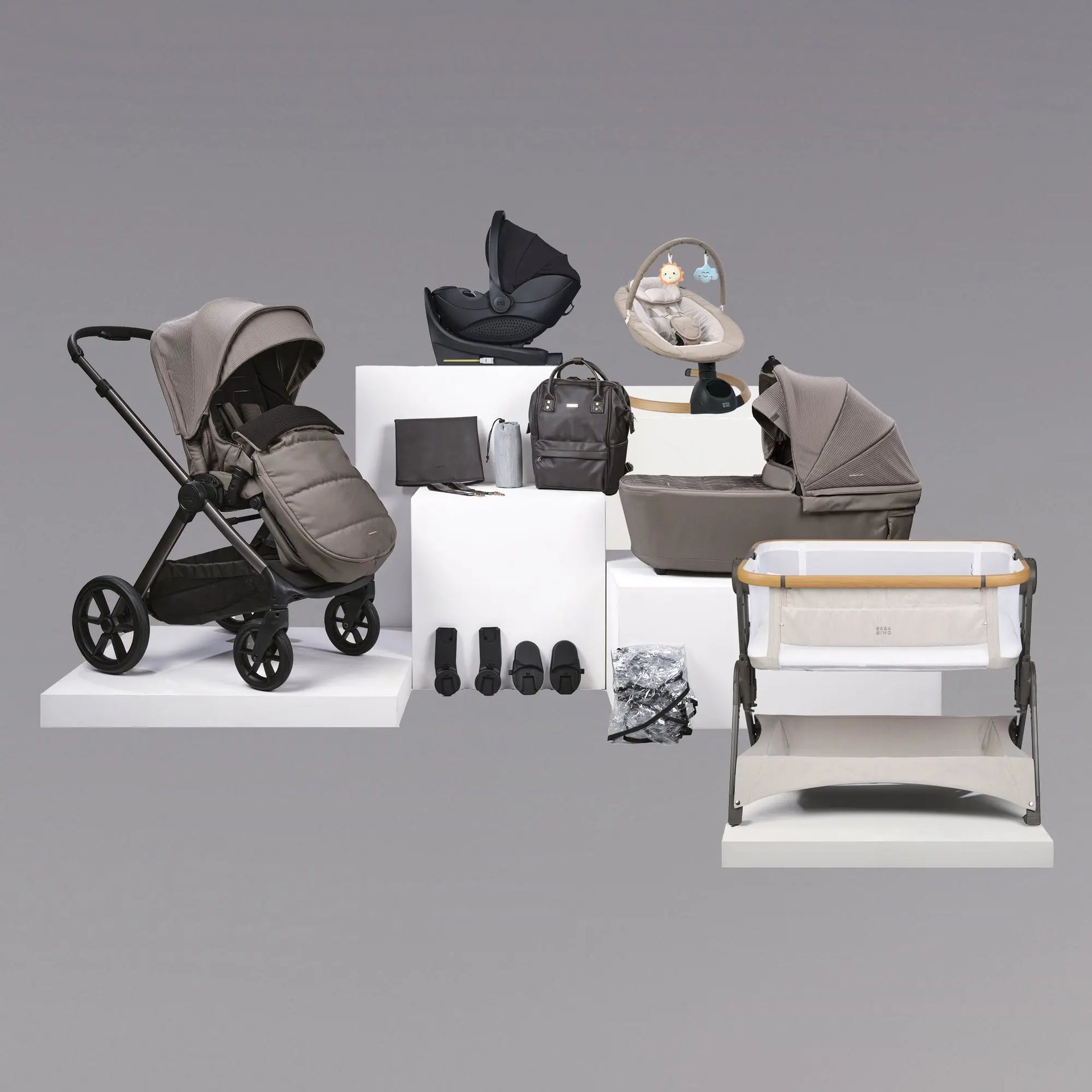 Raffi Travel System 16 Piece Pushchair Bundle Minky