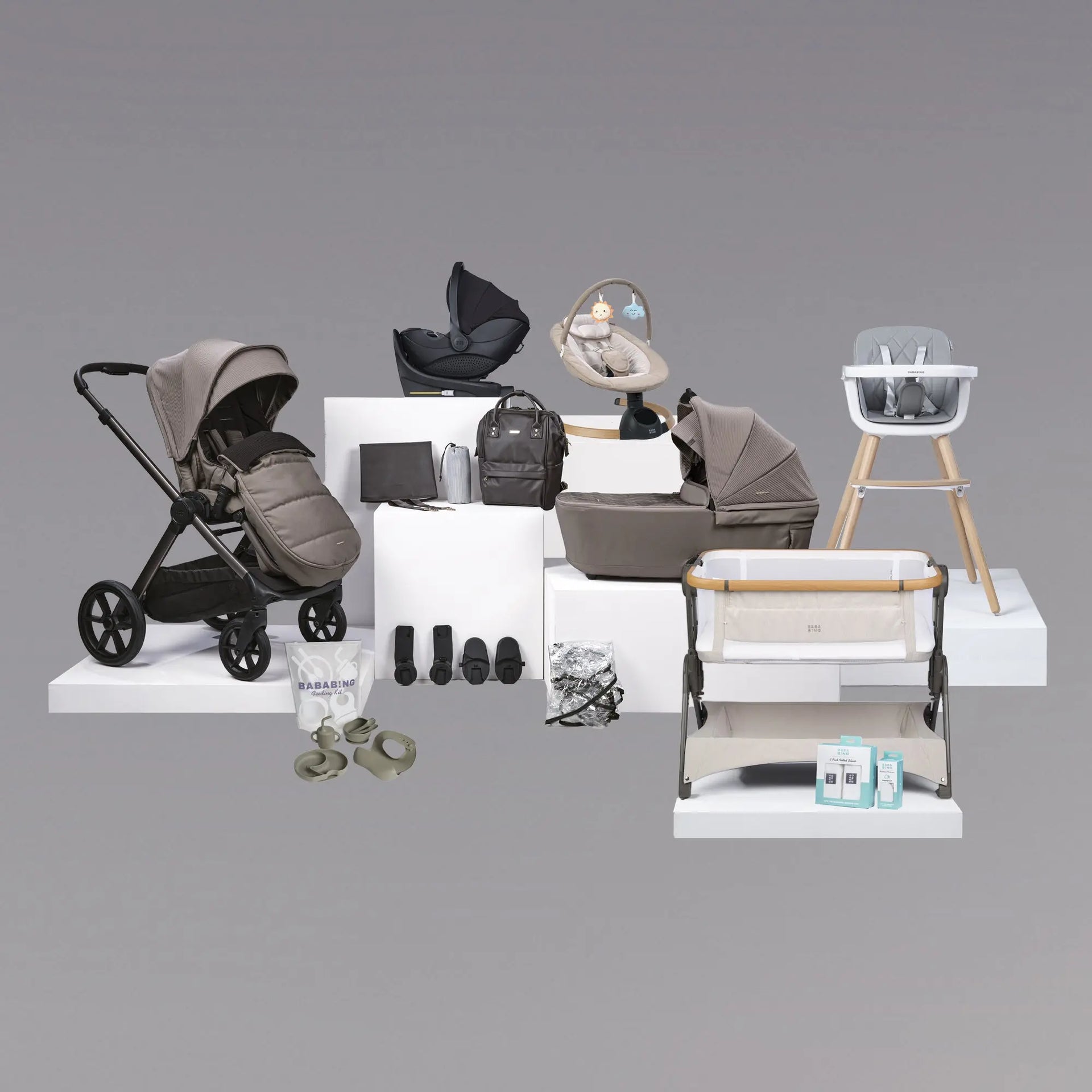 Raffi Travel System 18 Piece Pushchair Bundle Minky