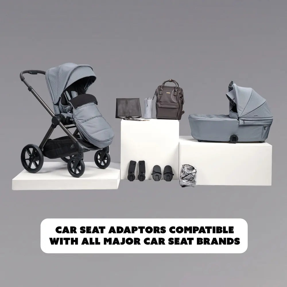 egg stroller car seat compatibility Bababing Raffi MKII | 10 Piece 3-in-1 Travel System