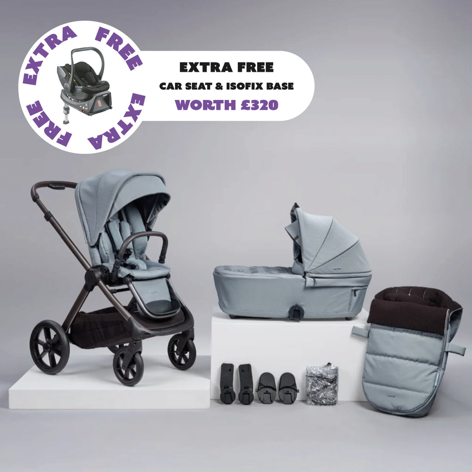Raffi Travel System MKII + FREE Hera car seat & isofix base - Duck Egg