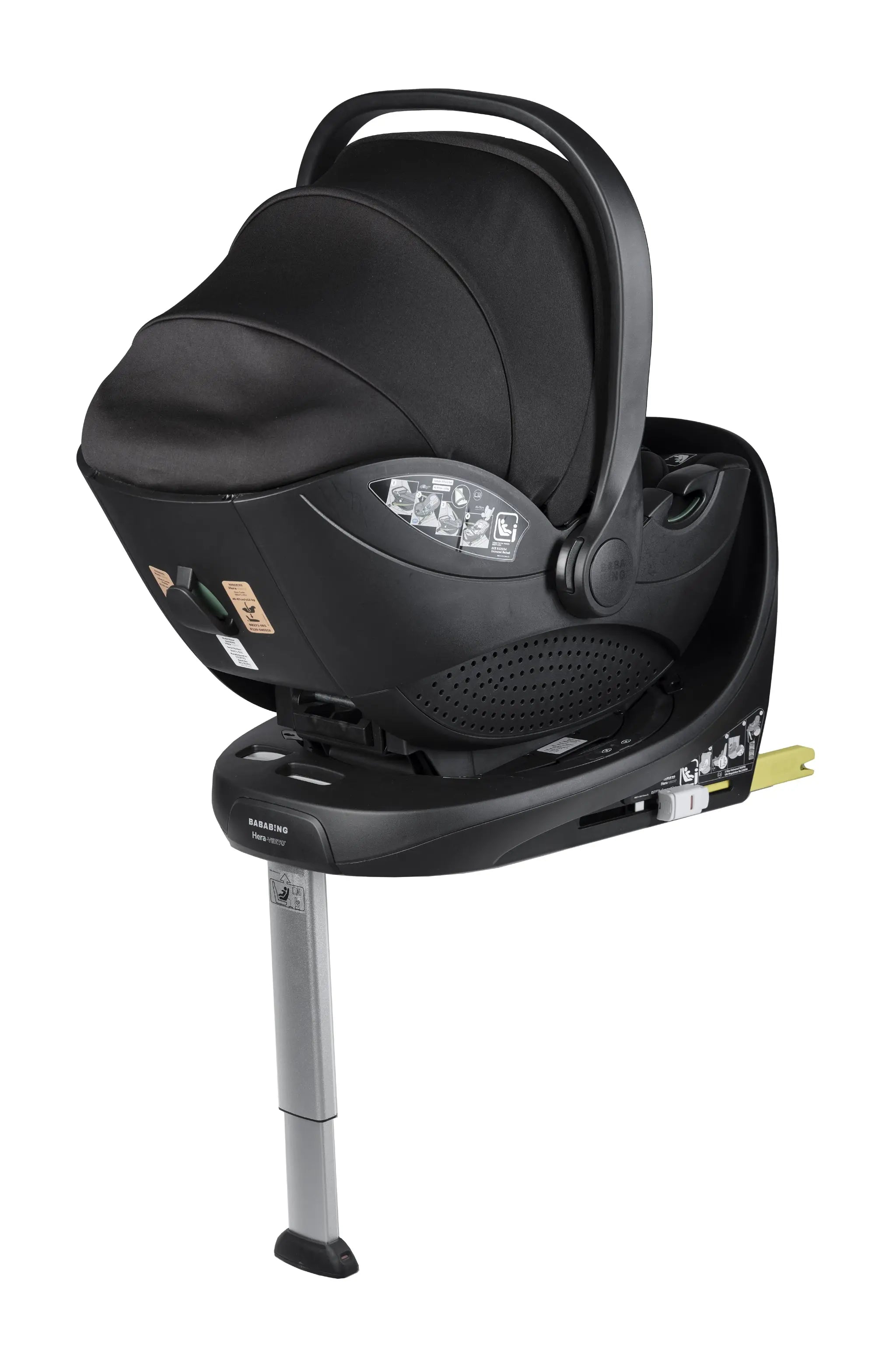 Bababing | Hera Verto Spin Isofix talp | Fekete