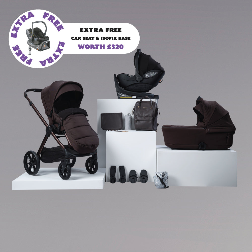 12 pc Raffi MKII Travel Bundle with spin car seat & isofix base + FREE Hera car seat & isofix base - Kofe