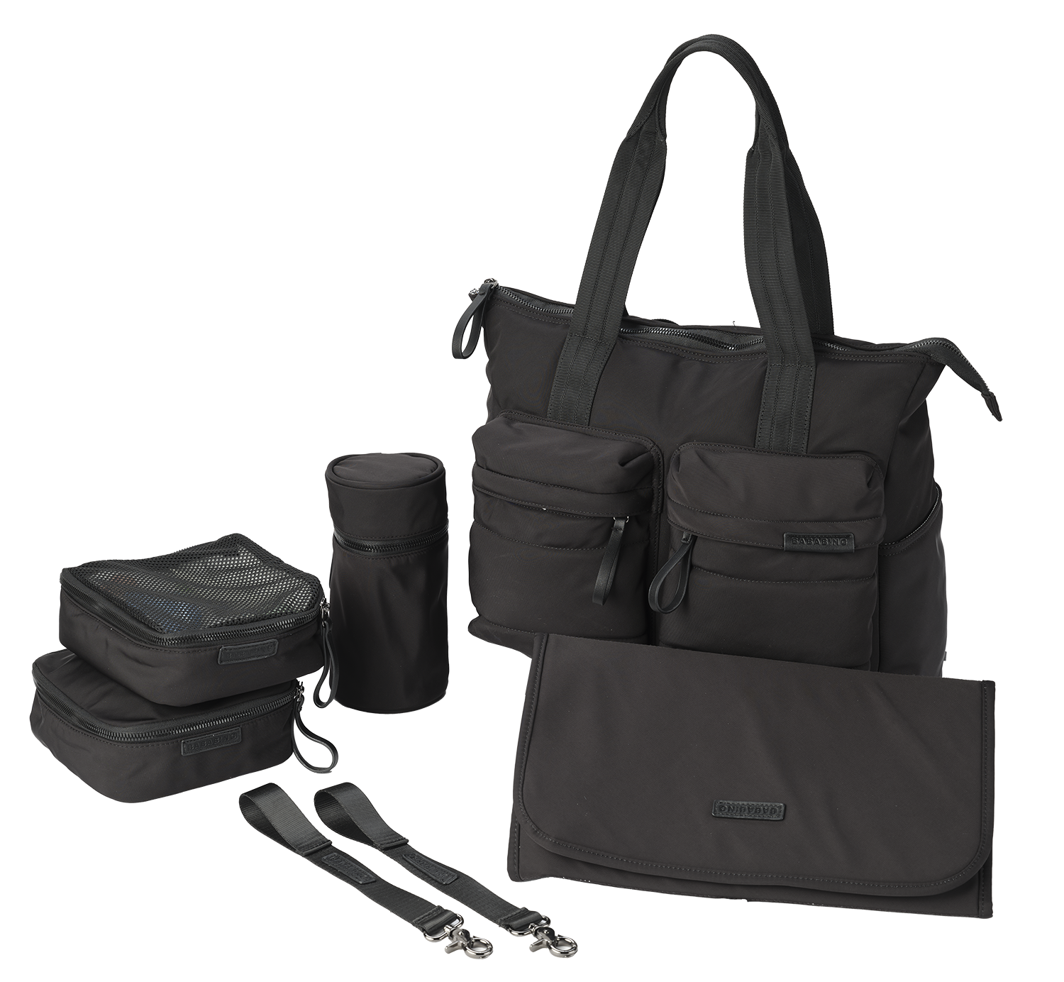 Rosy Tote Changing Bag (Black)